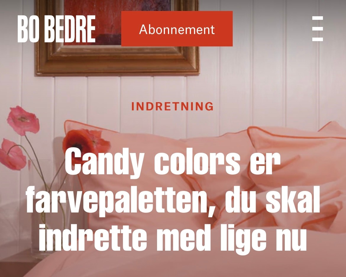 📰 Bo Bedre: De sarte, farverige nuancer fortsætter som en af de store trends i hjemmet.