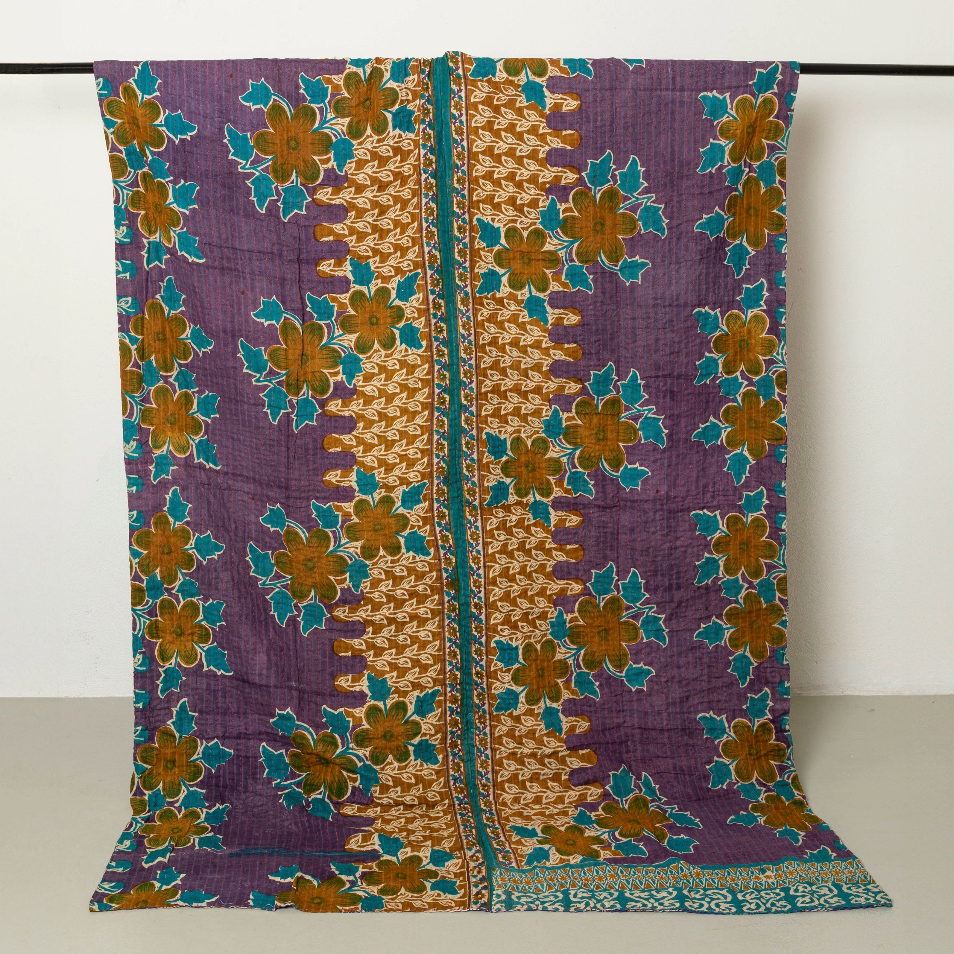 <tc>Cotton kantha blanket 140 x 200 cm</tc>