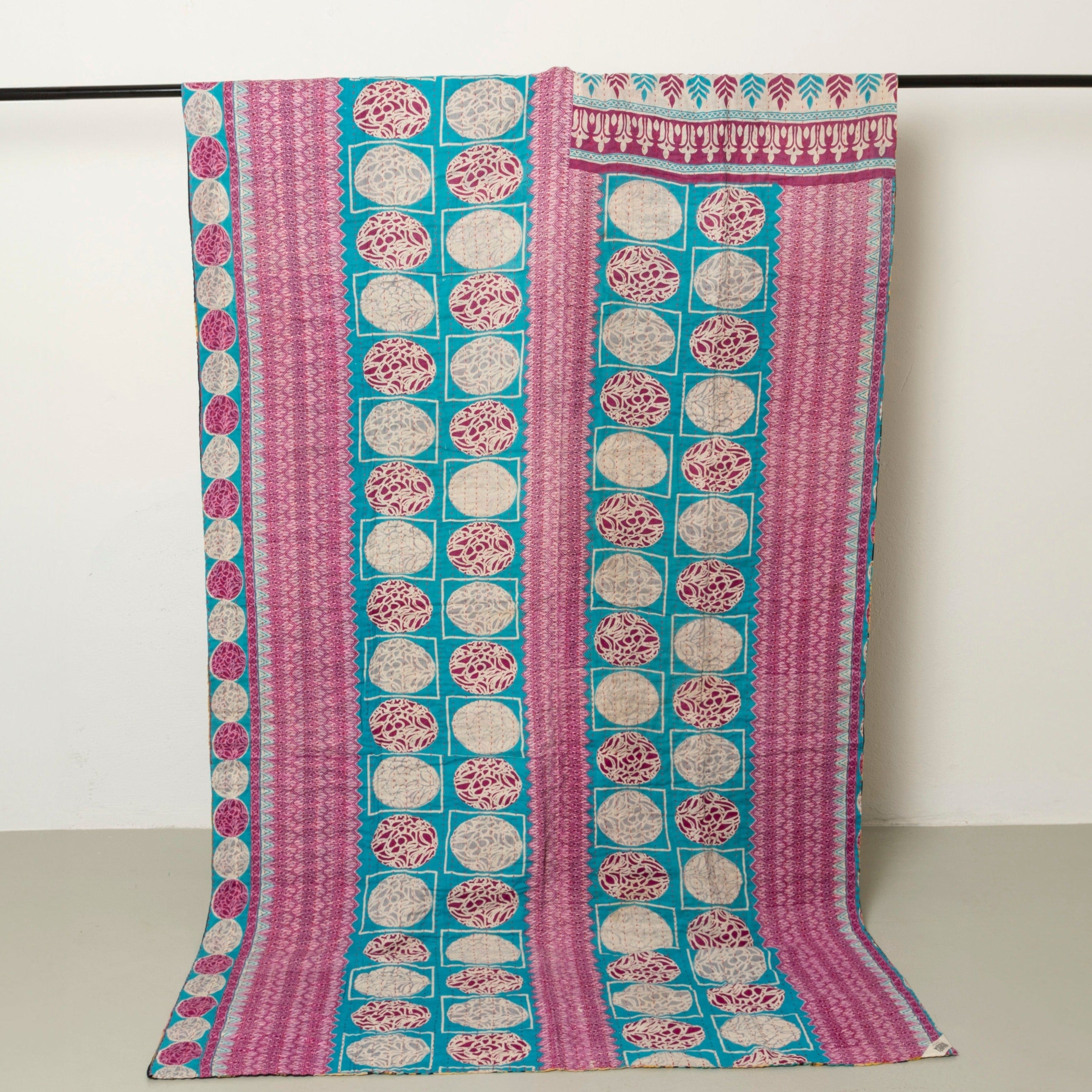 <tc>Cotton kantha blanket 120 x 200 cm</tc>