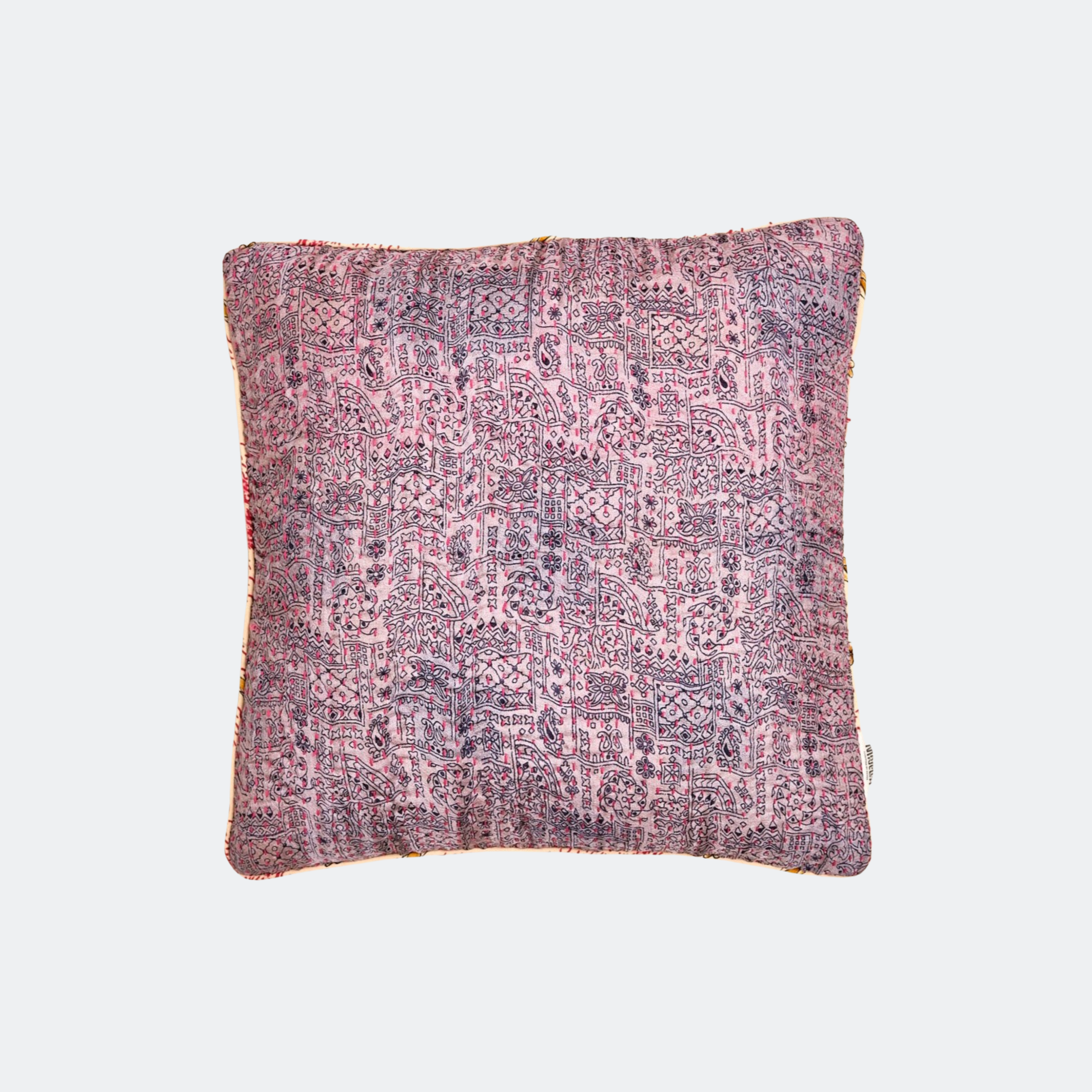 Unika kantha sari silkepude 40 x 40 cm