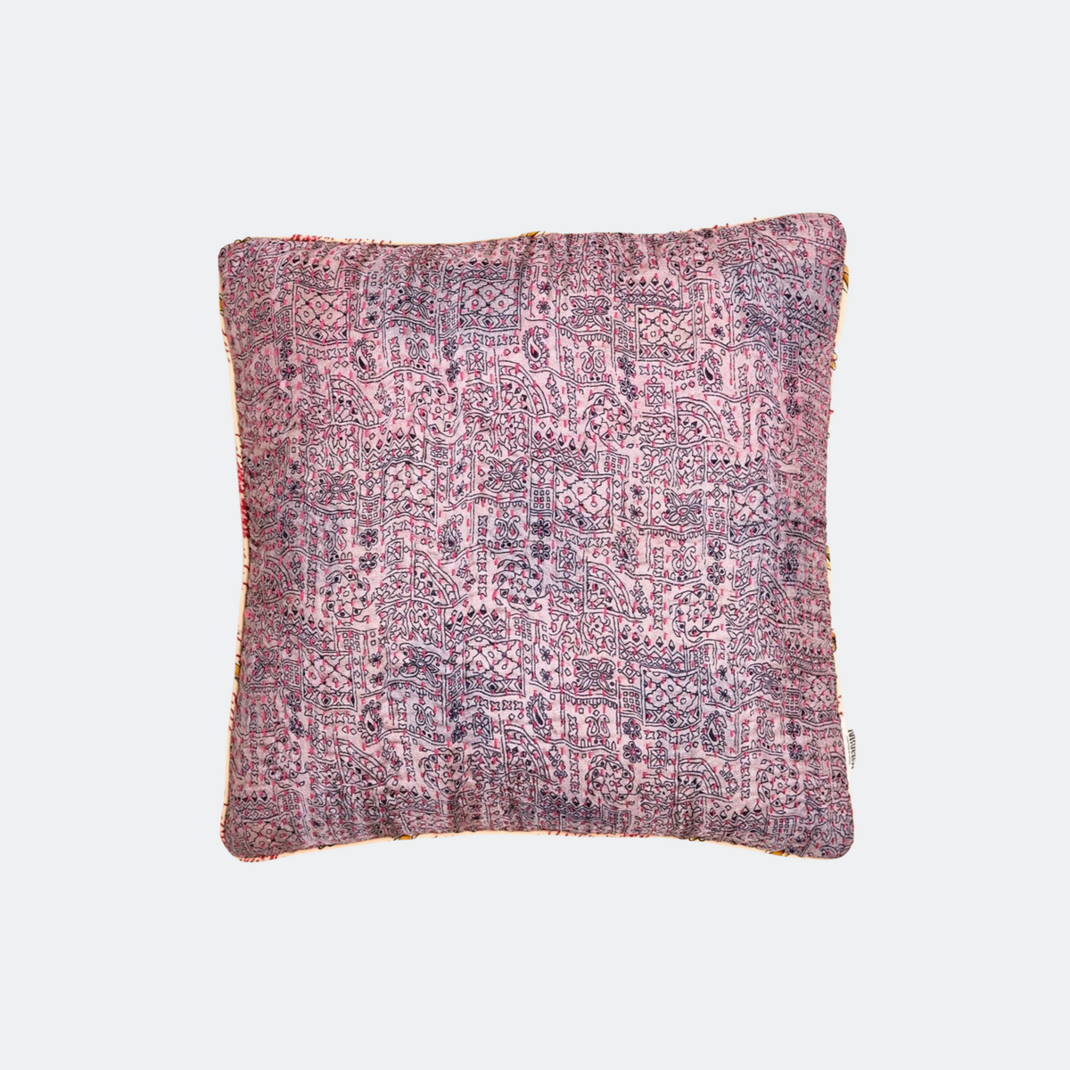 Unika kantha sari silkepude 40 x 40 cm