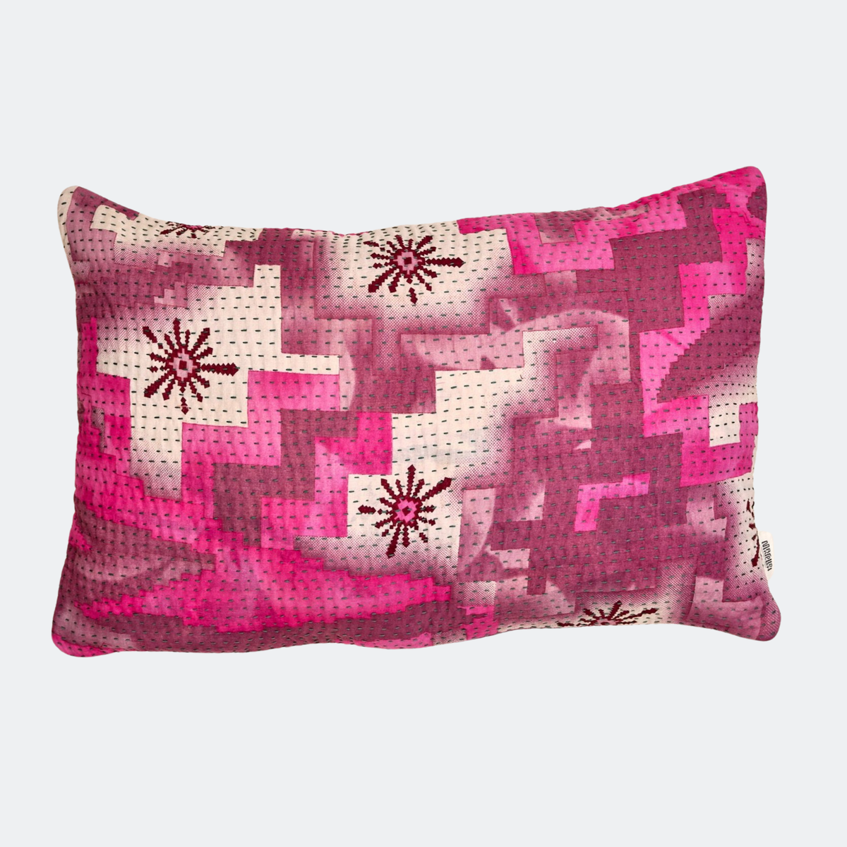 Unika kantha sari bomuldspude 40 x 60