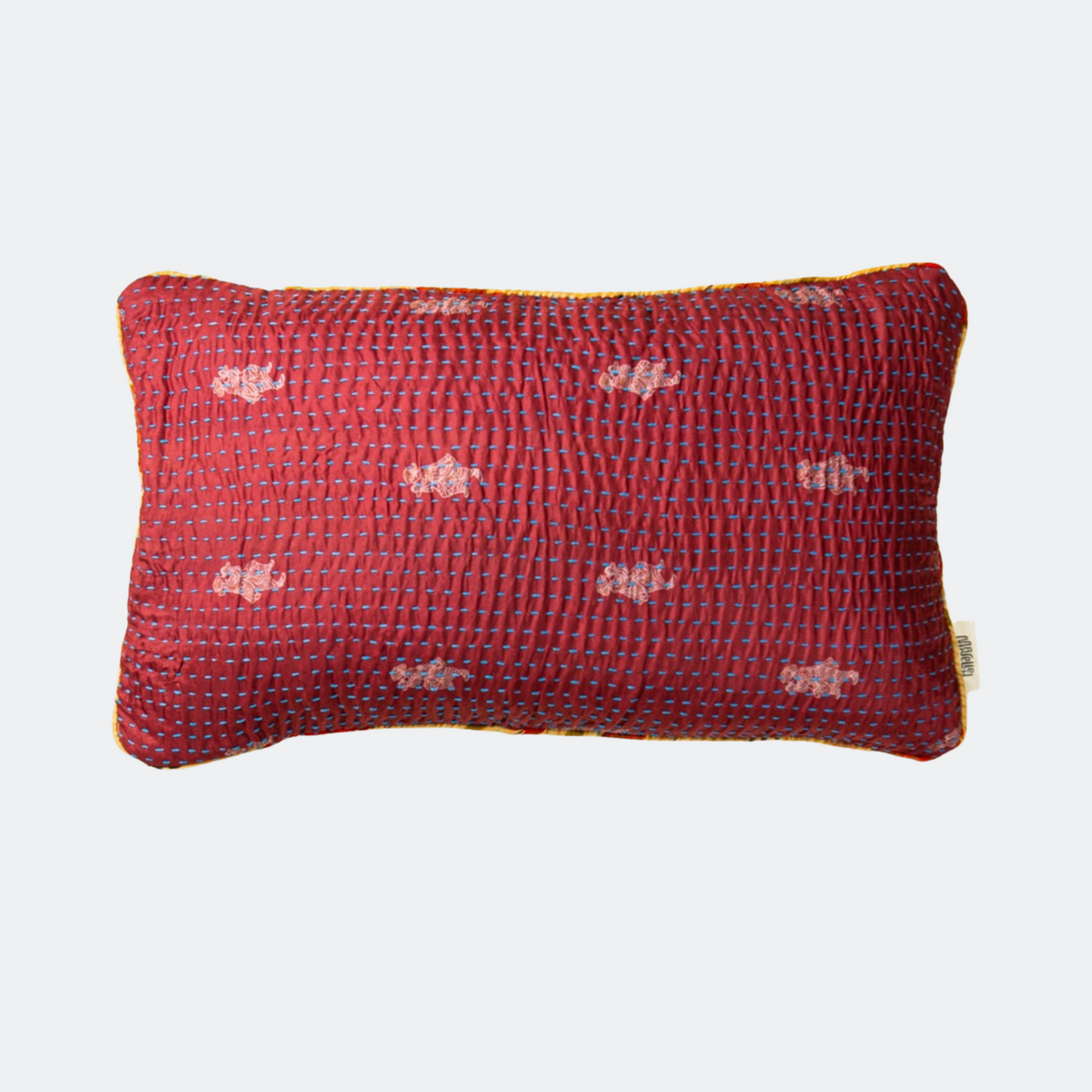 Unika kantha sari silkepude 30 x 50 cm