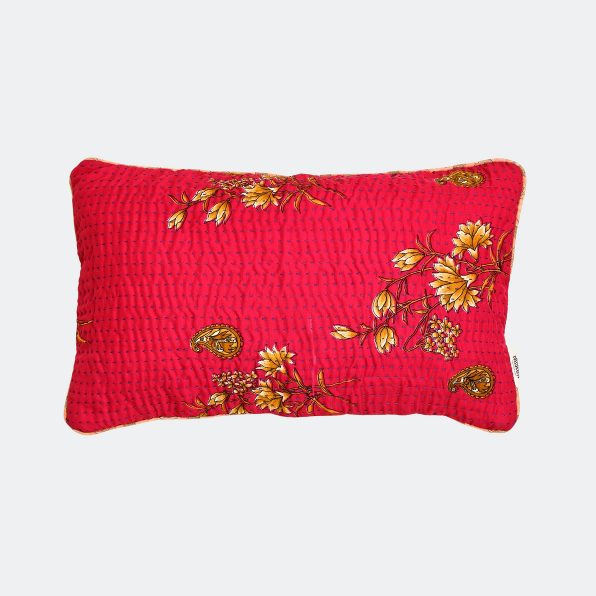 Unika kantha sari silkepude 30 x 50 cm
