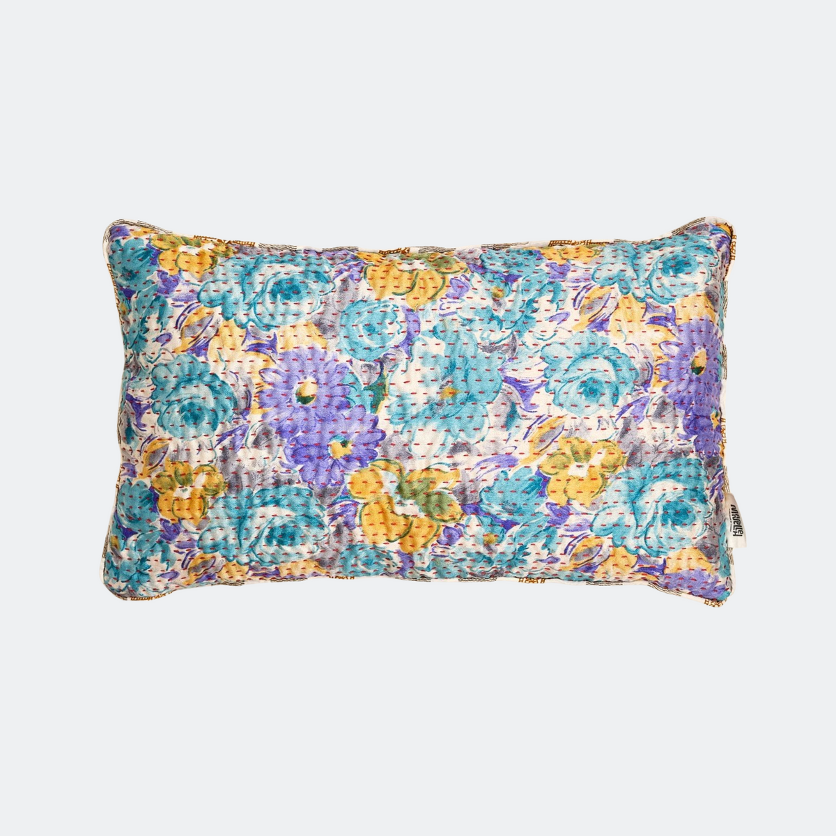 Unika kantha sari silkepude 30 x 50 cm