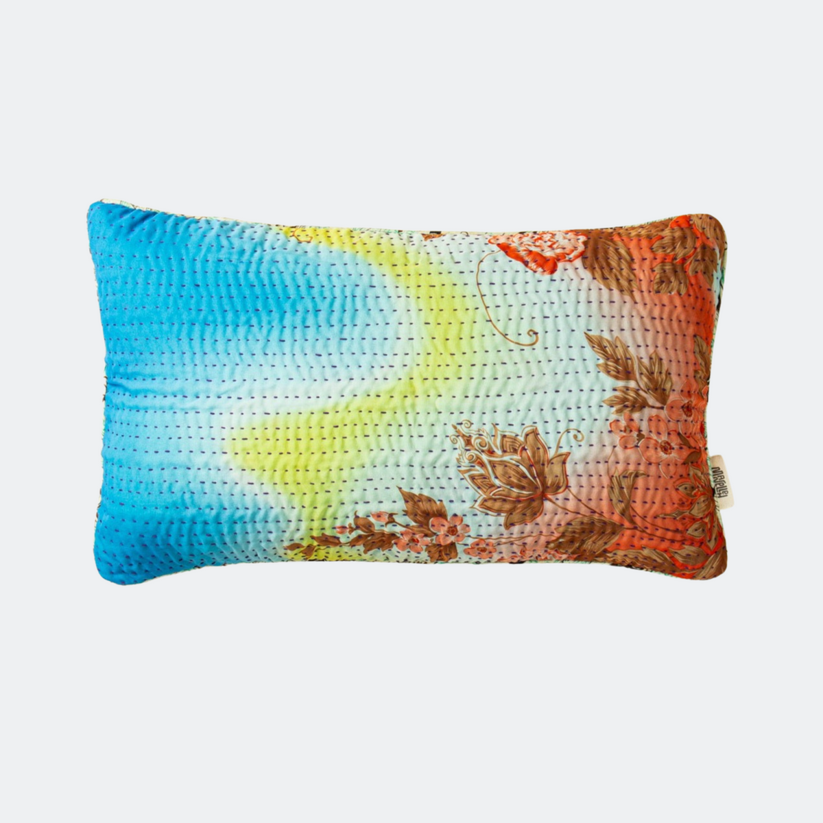Unika kantha sari silkepude 30 x 50 cm