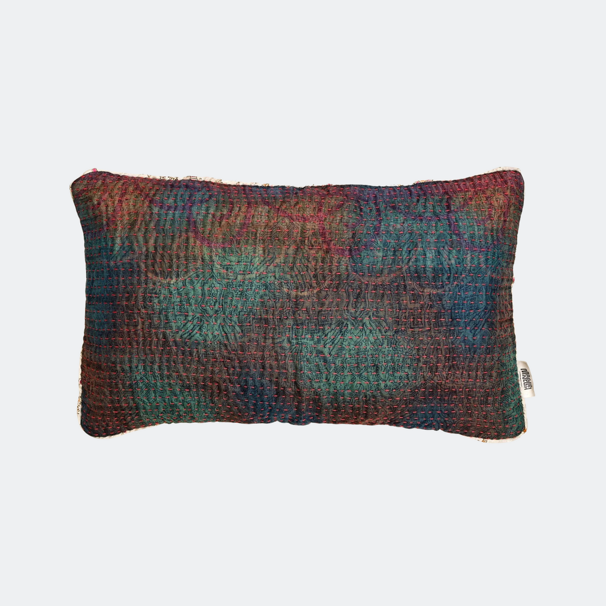 Unika kantha sari silkepude 30 x 50 cm
