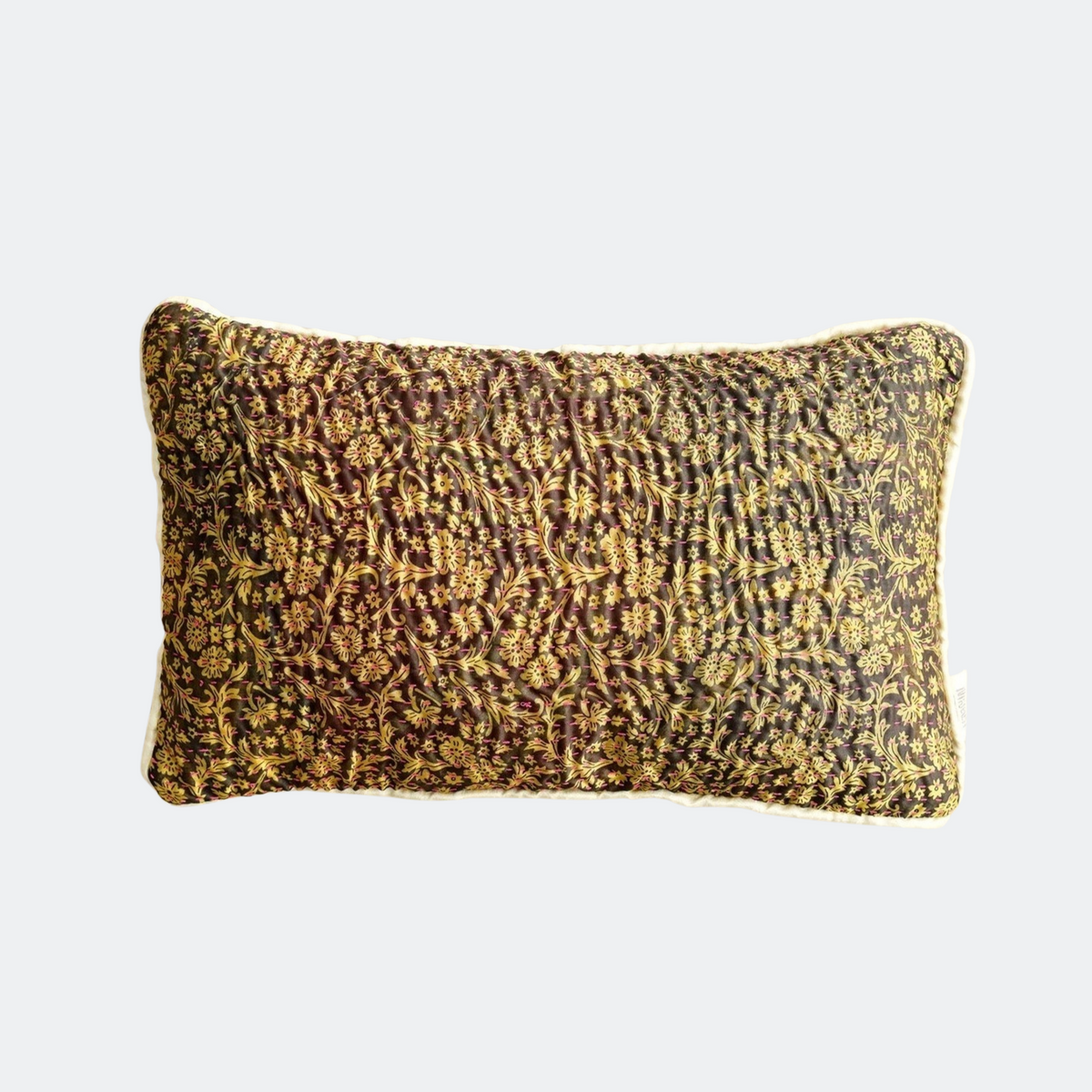 Unika kantha sari silkepude 30 x 50 cm