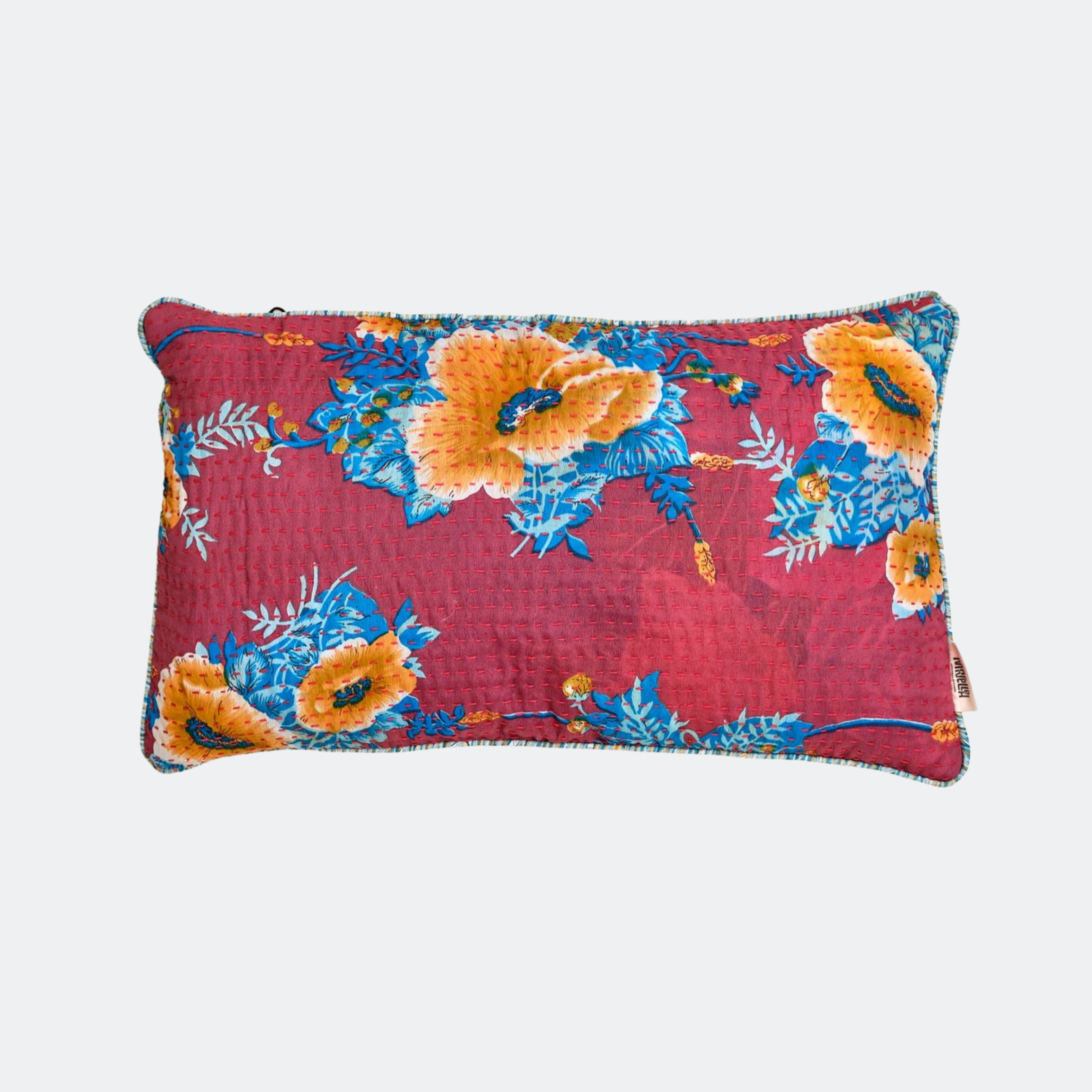 Unique kantha silk cushion30 x 50 cm