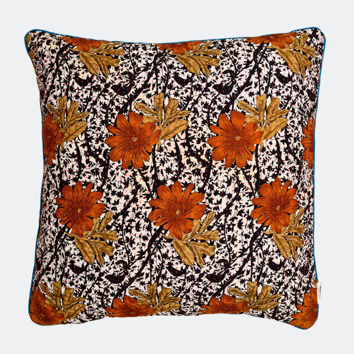 Unika kantha sari silkepude 60 x 60 cm