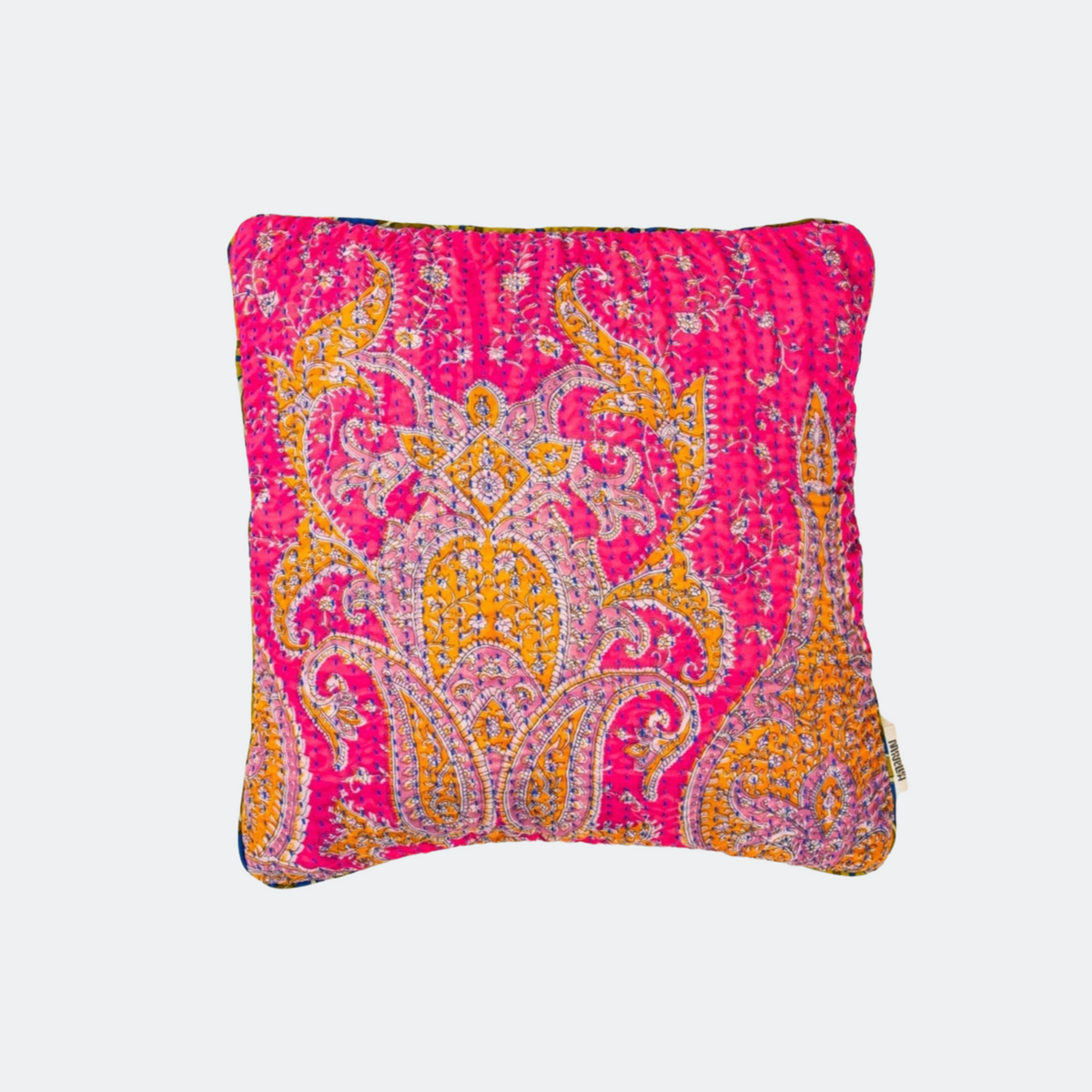 Unika kantha sari silkepude 40 x 40 cm
