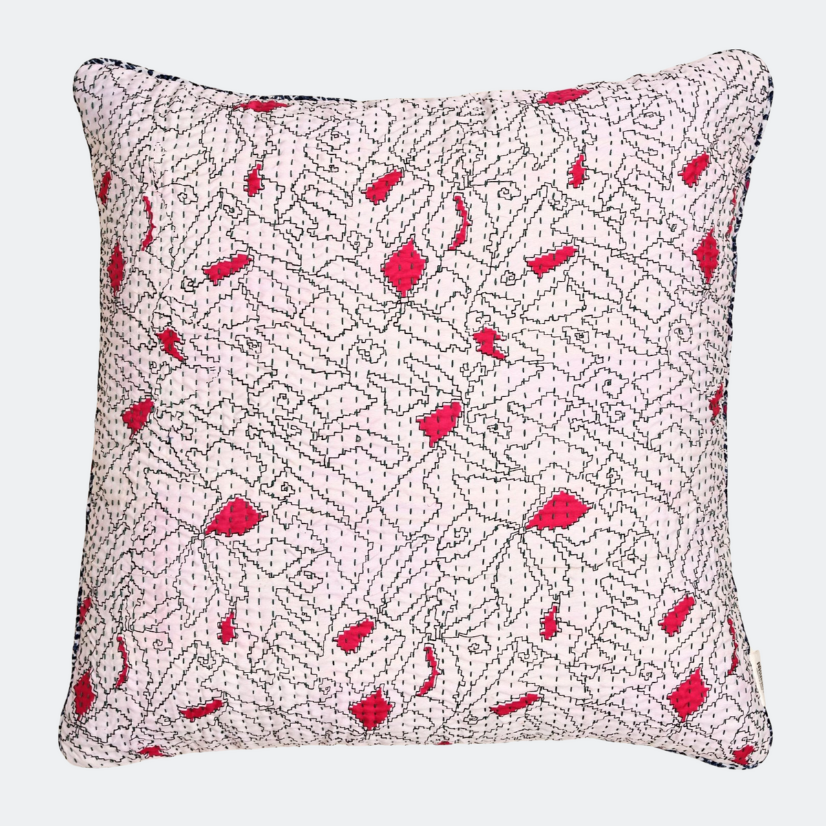 Unika kantha sari silkepude 60 x 60 cm
