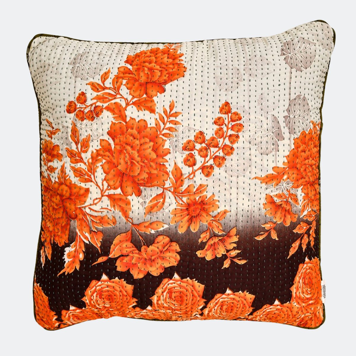 Unika kantha sari silkepude 60 x 60 cm
