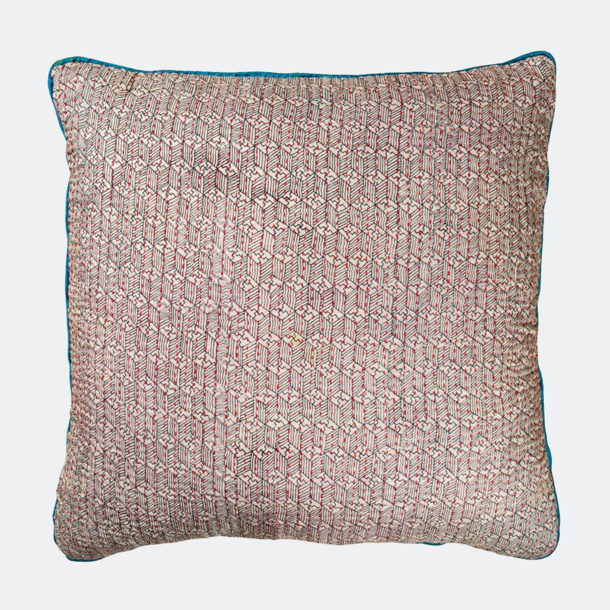 Unika kantha sari silkepude 60 x 60 cm