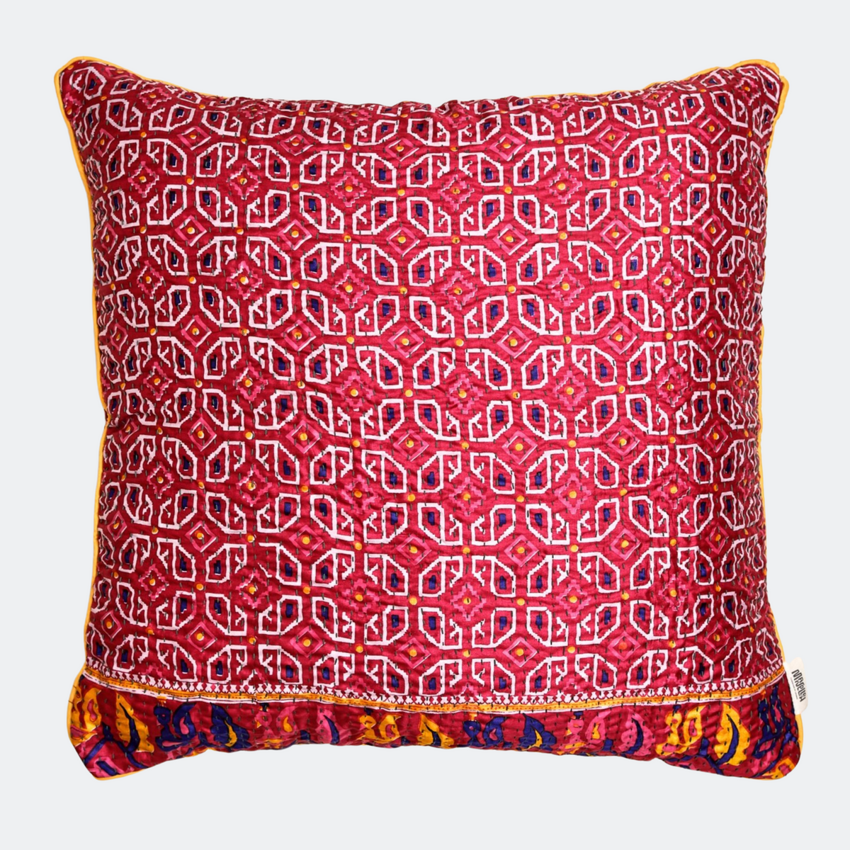 Unika kantha sari silkepude 60 x 60 cm
