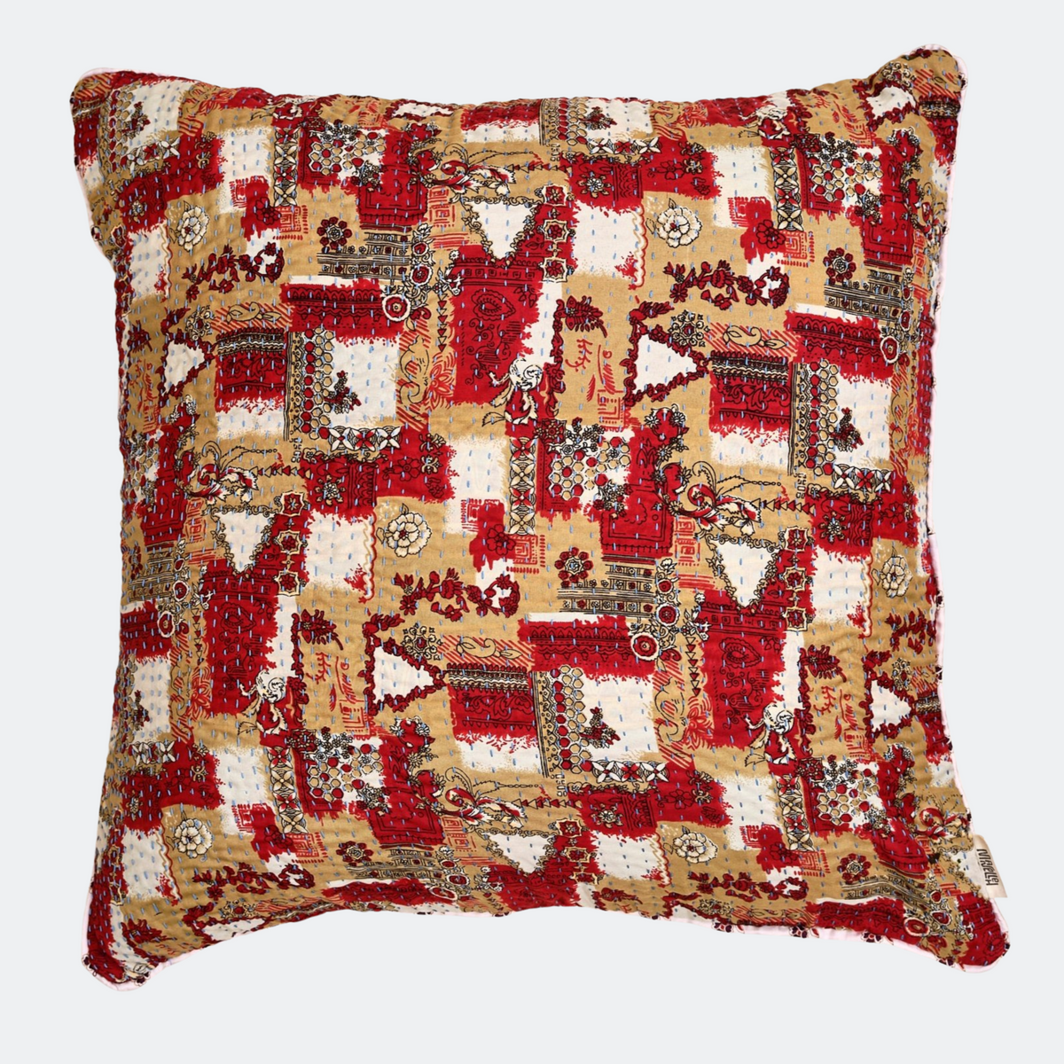 Unika kantha sari silkepude 60 x 60 cm