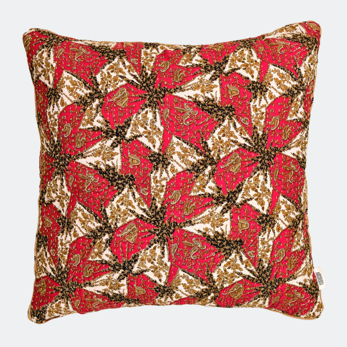 Unika kantha sari silkepude 60 x 60 cm
