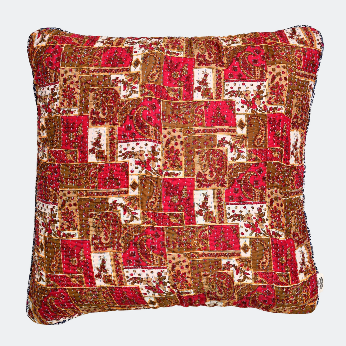 Unika kantha sari silkepude 60 x 60 cm