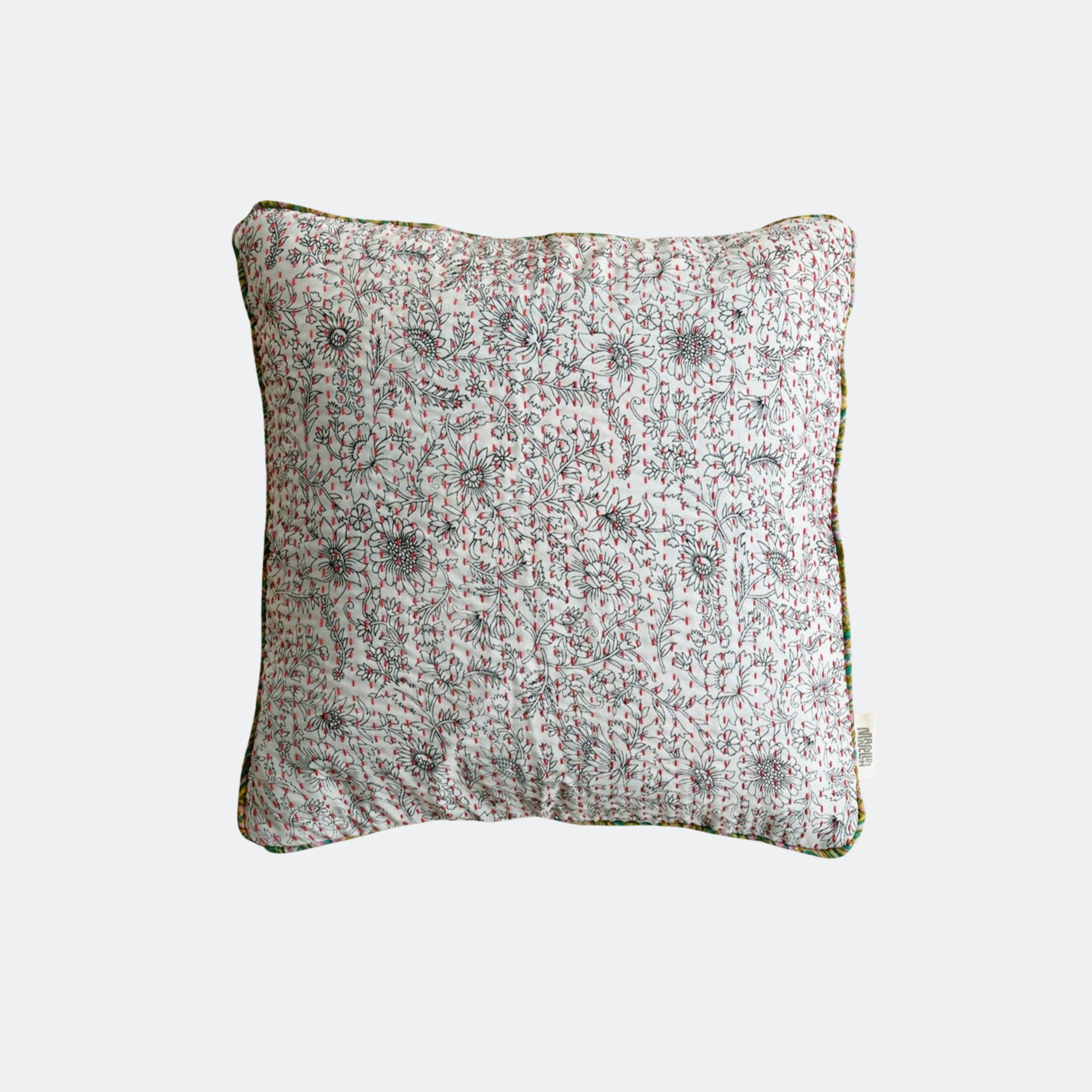 Unika kantha sari silkepude 40 x 40 cm