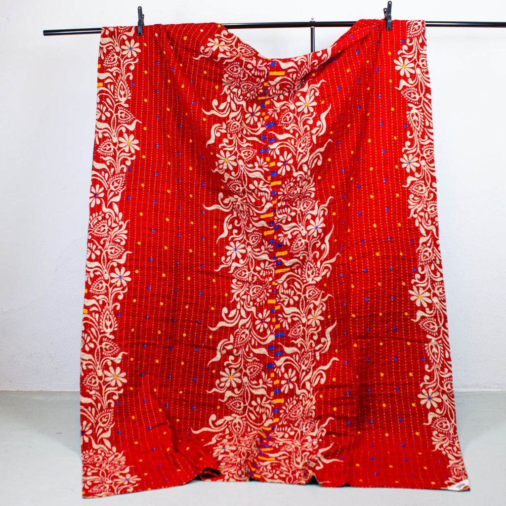 Unika sari kantha tæppe 140 x 200 cm