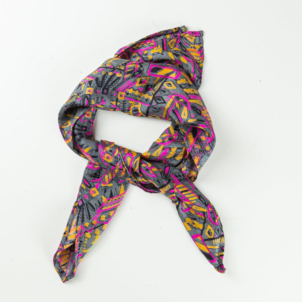 Silke-tørklæde 65 x 65