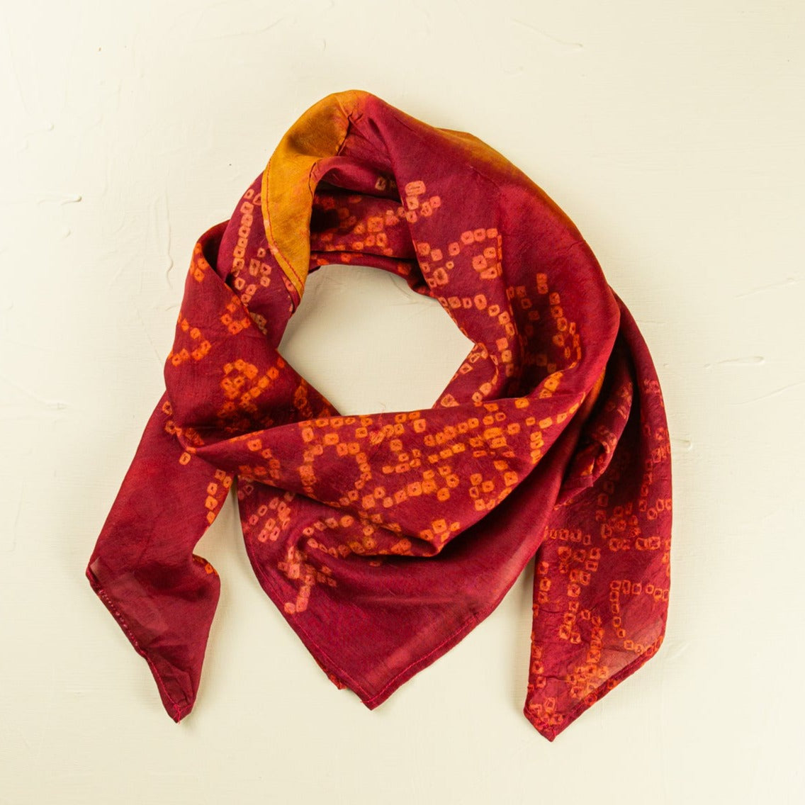 Silk scarf 100 x 100