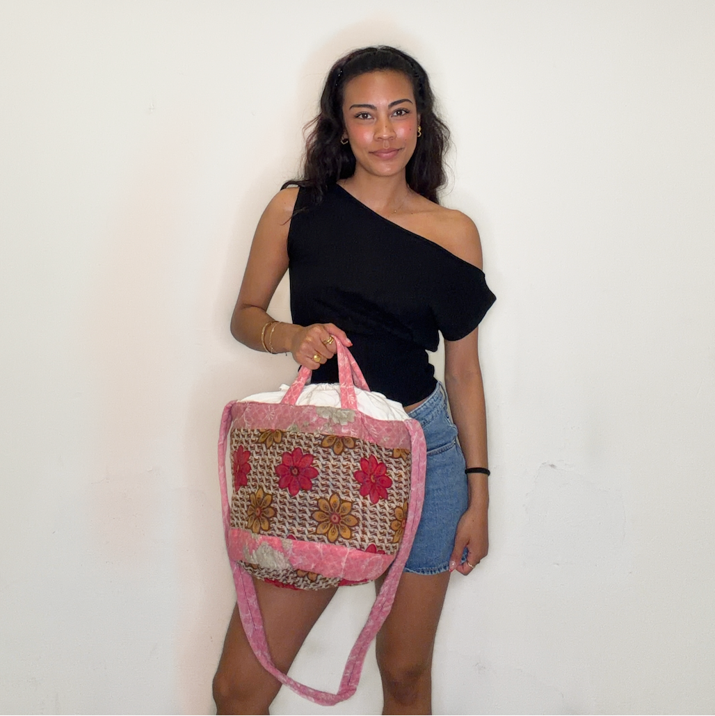 Cotton sari shopper