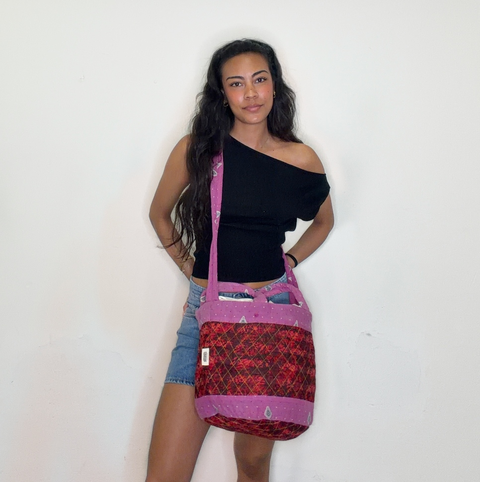 Cotton sari shopper