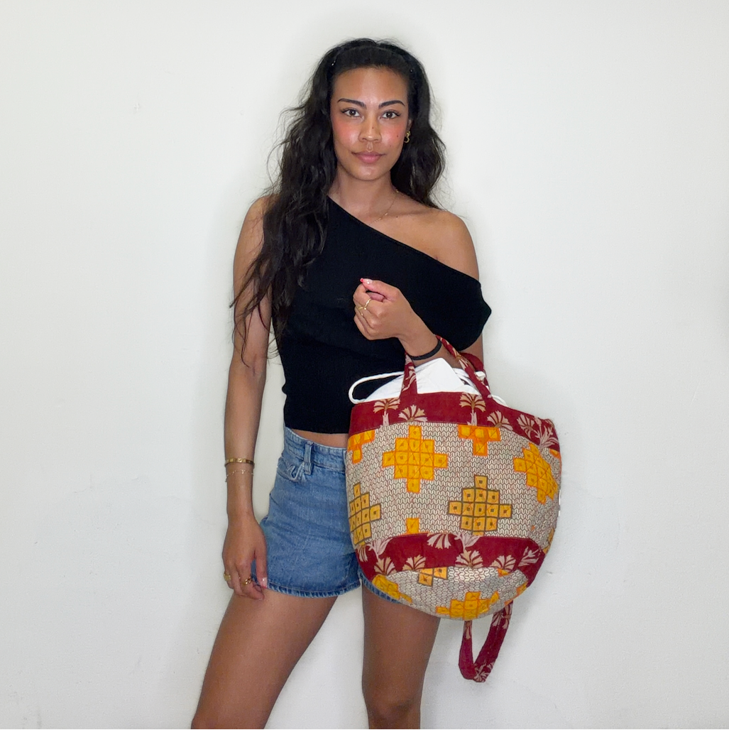 Cotton sari shopper