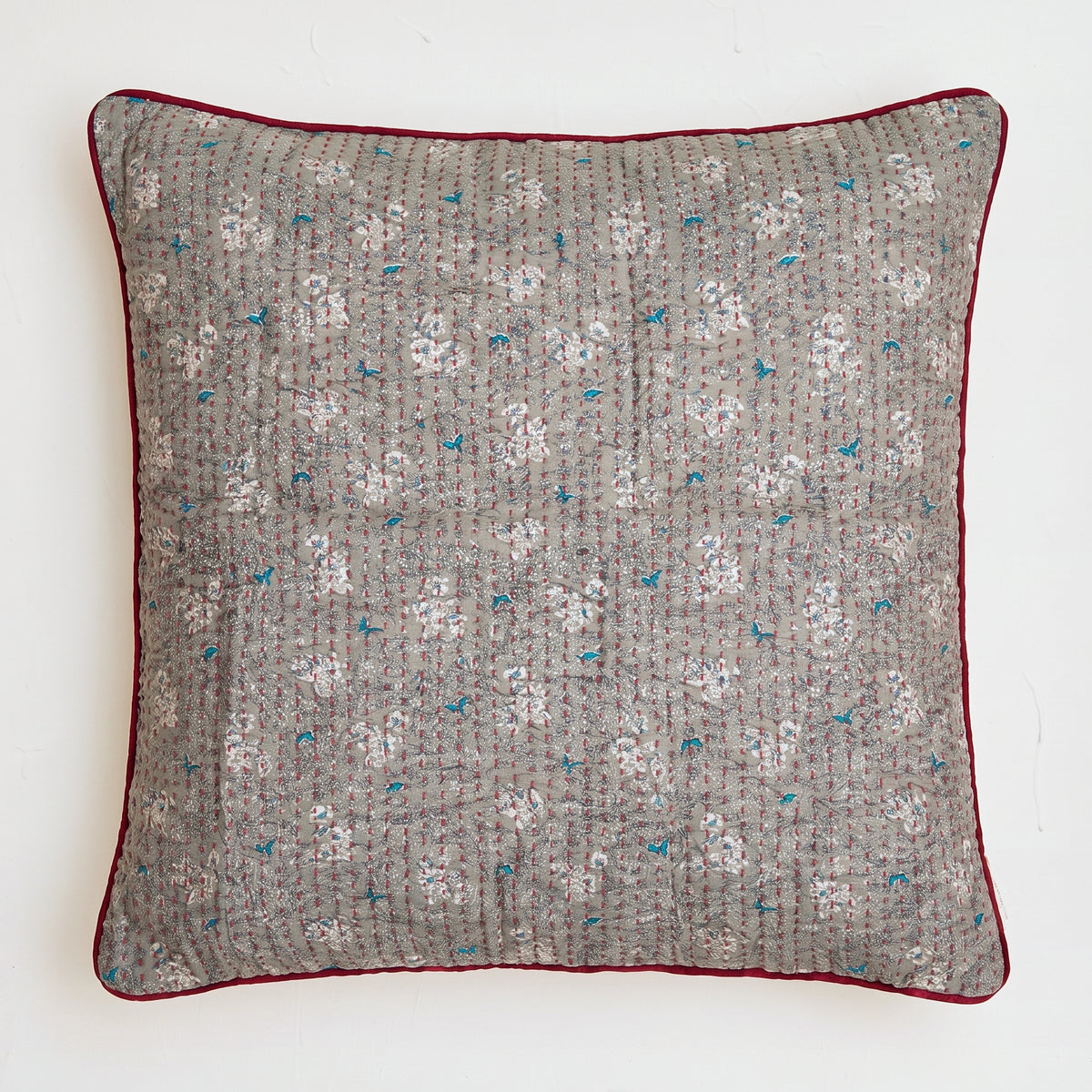 Unika kantha sari silkepude 60 x 60 cm