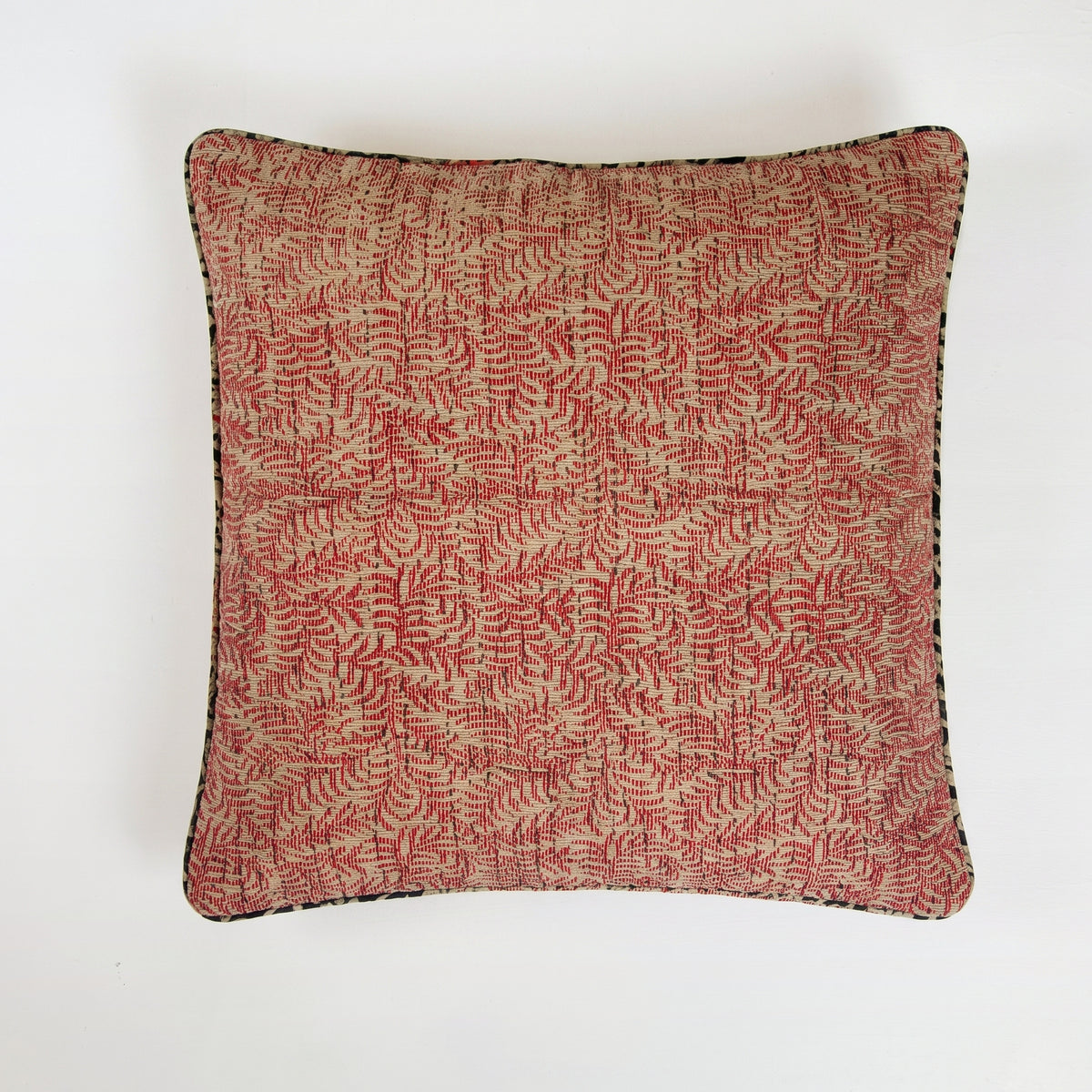 Unika kantha sari bomuldspude 50 x 50