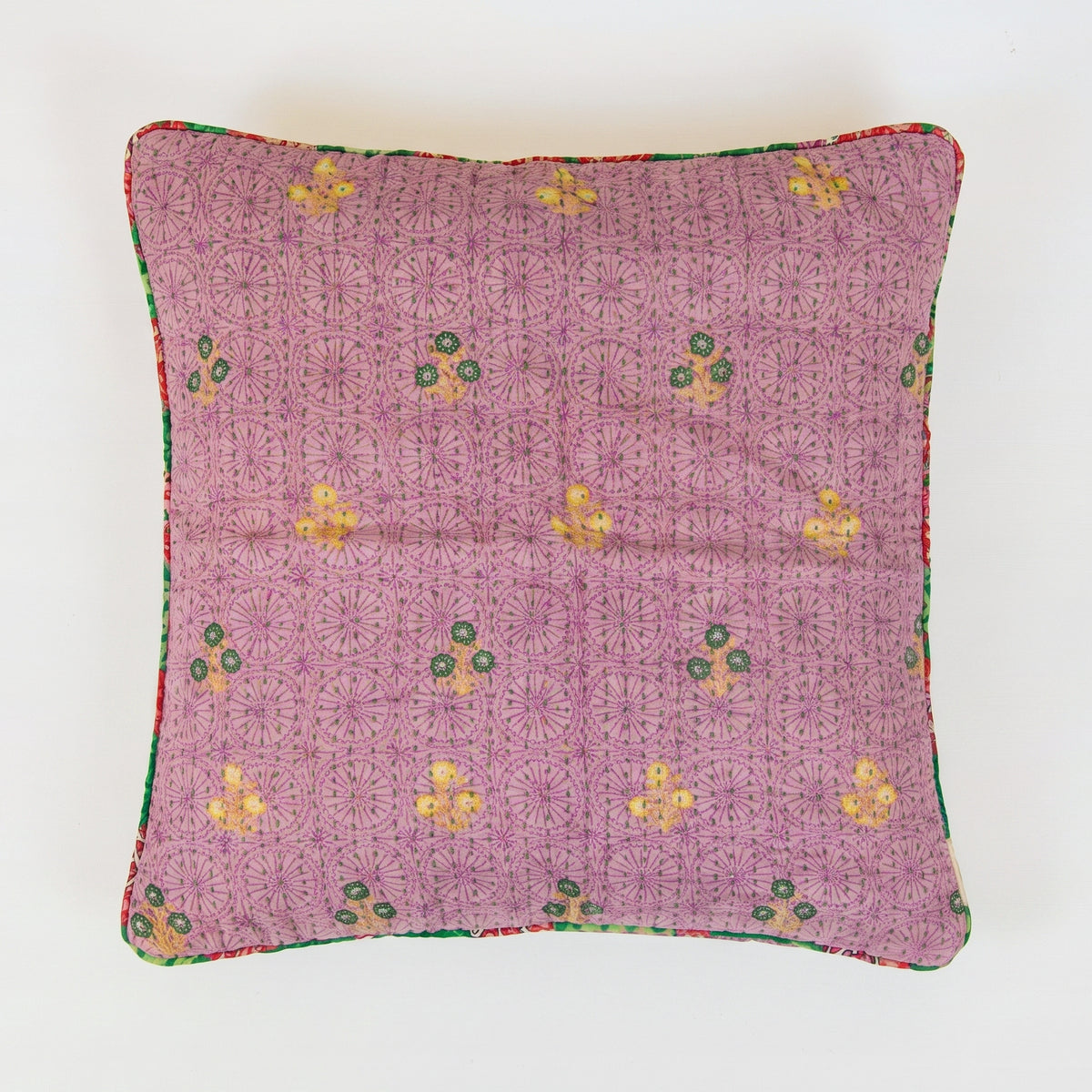 Unika kantha sari bomuldspude 50 x 50