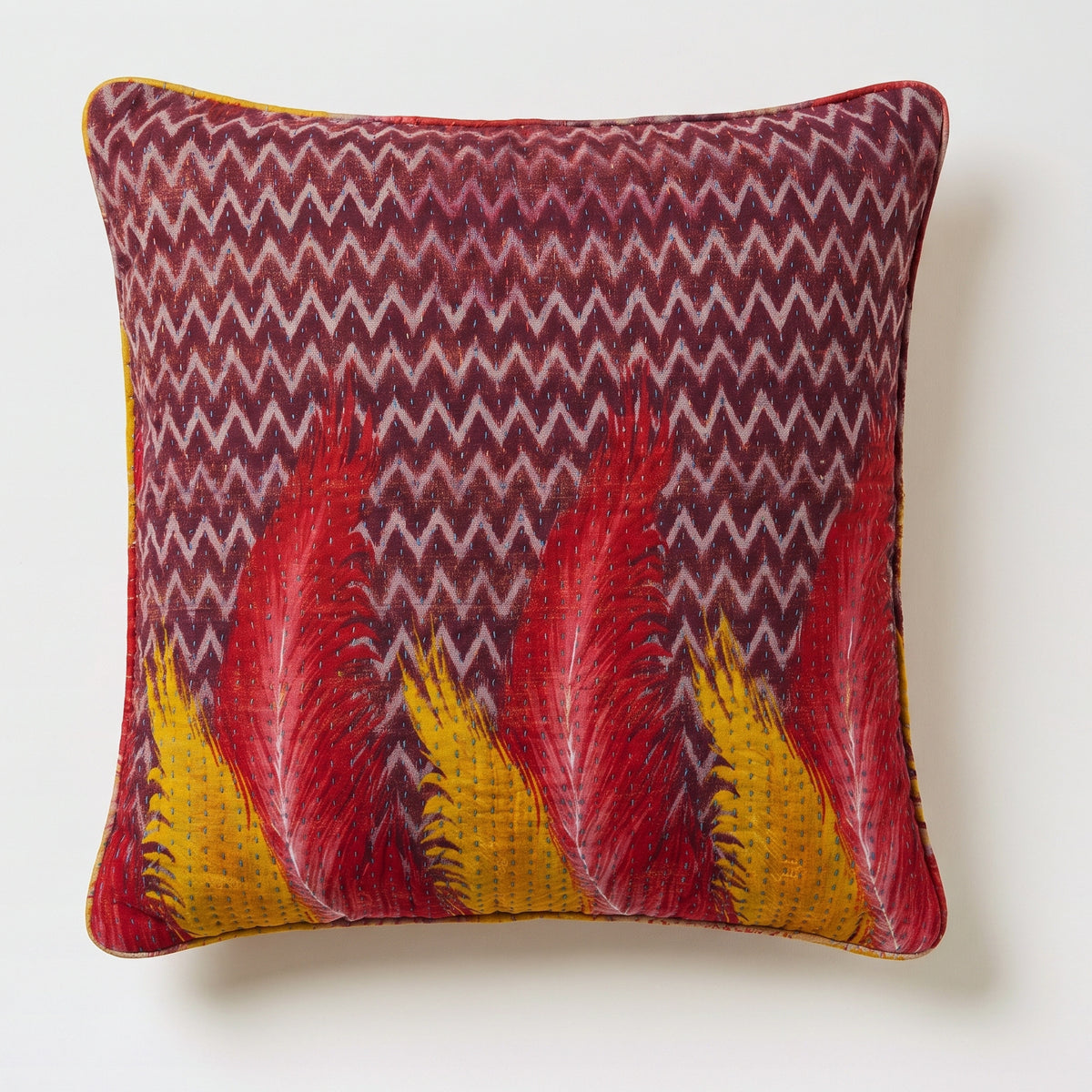 Unika kantha sari bomuldspude 60 x 60