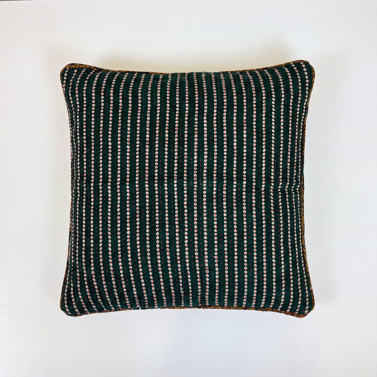 Unika kantha sari bomuldspude 50 x 50