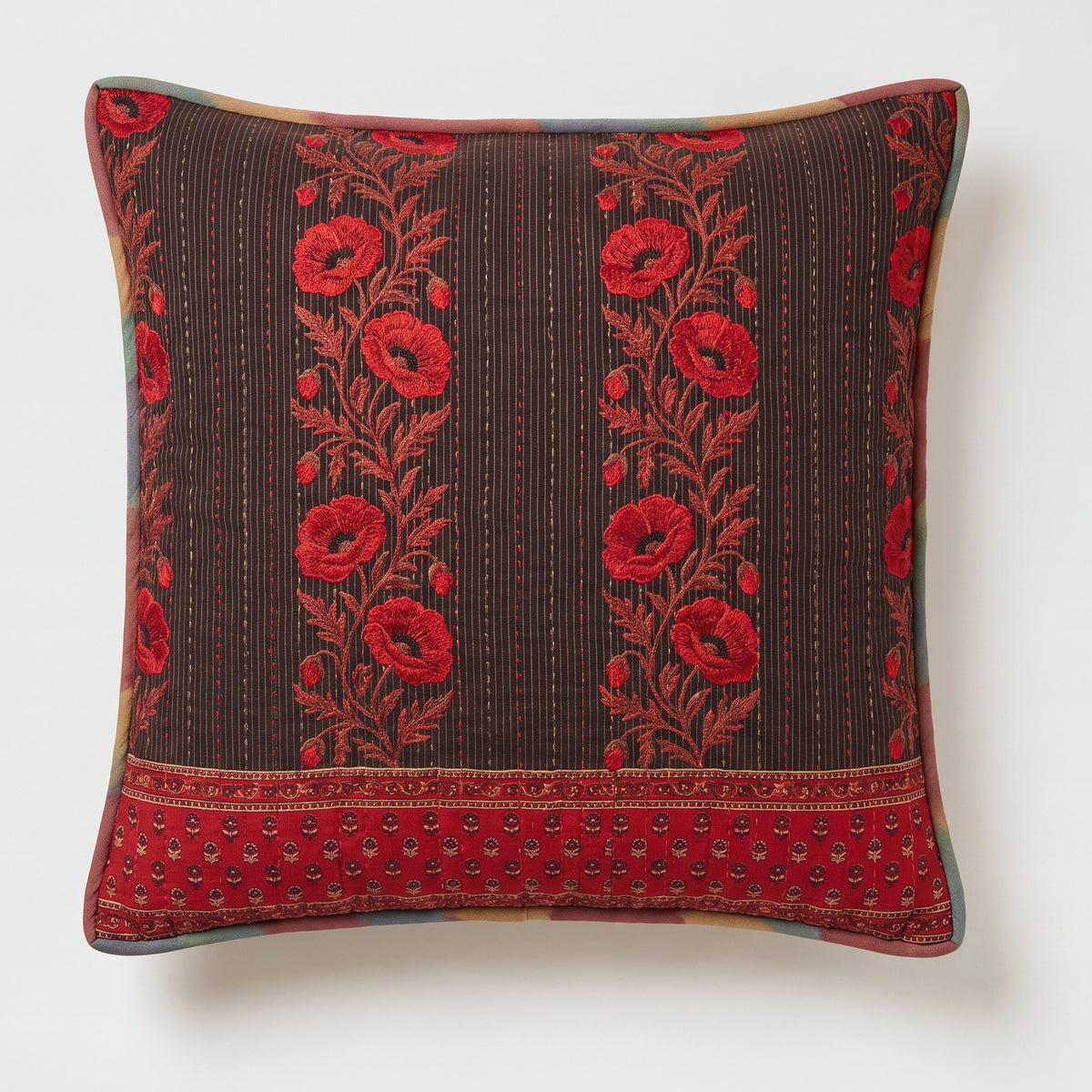 Unika kantha sari bomuldspude 60 x 60