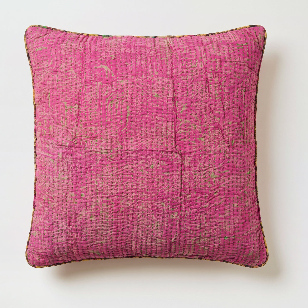 Unika kantha sari silkepude 60 x 60 cm