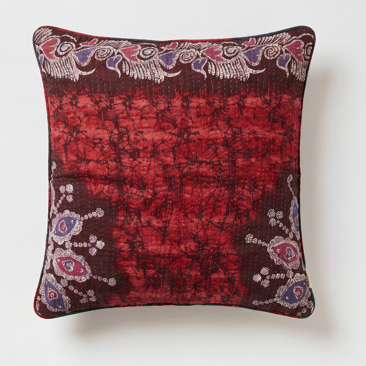 Unika kantha sari bomuldspude 60 x 60