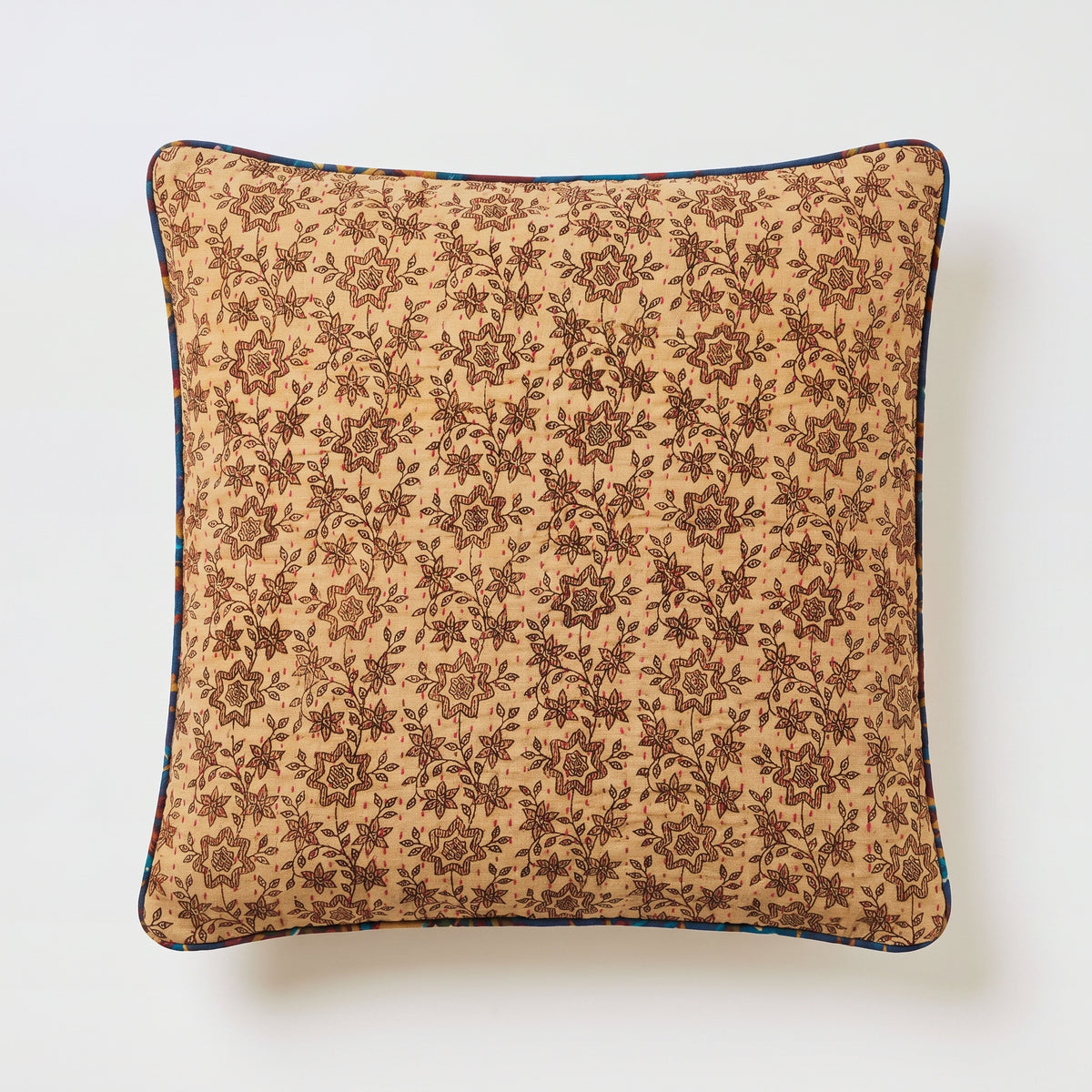 Unika kantha sari bomuldspude 50 x 50