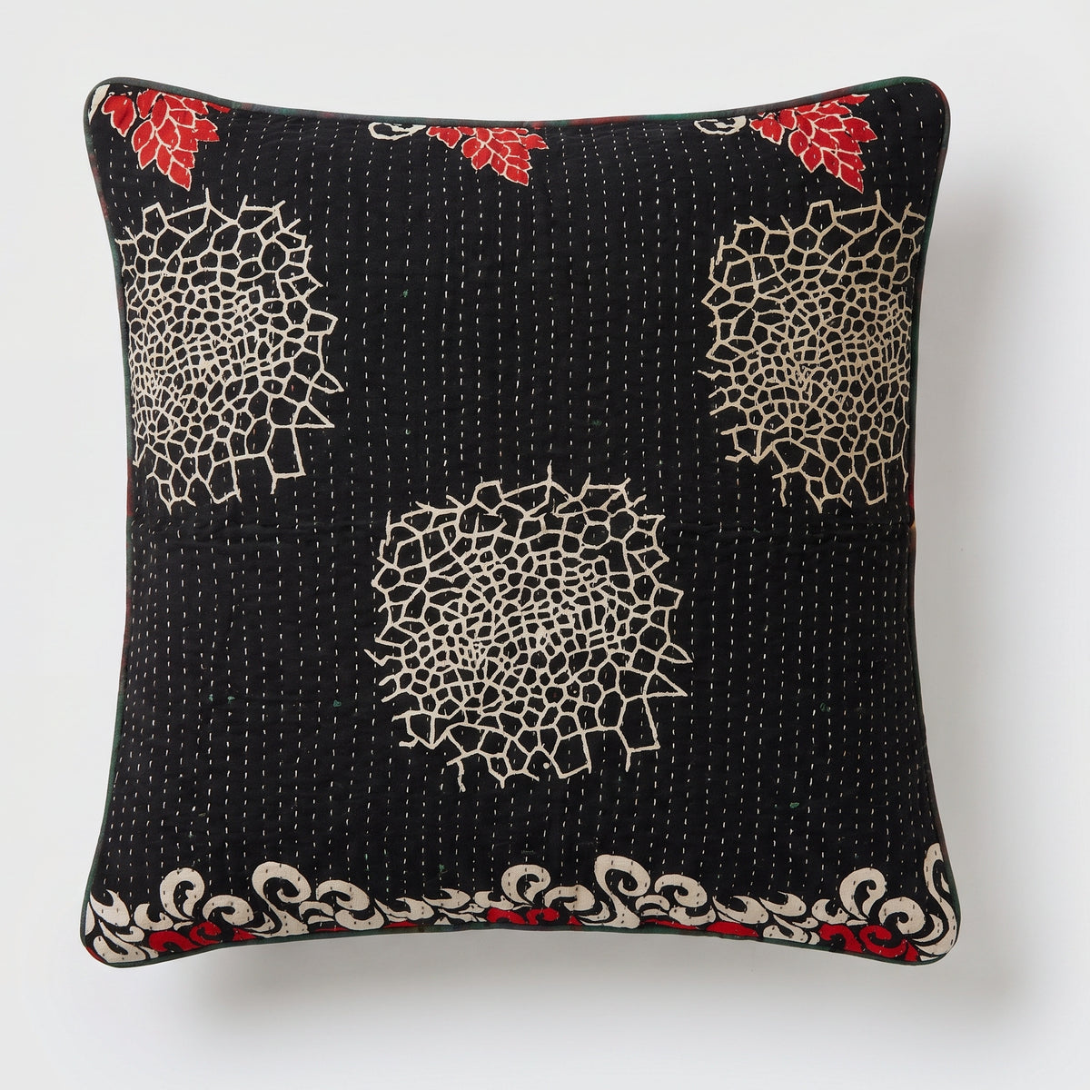 Unika kantha sari bomuldspude 60 x 60