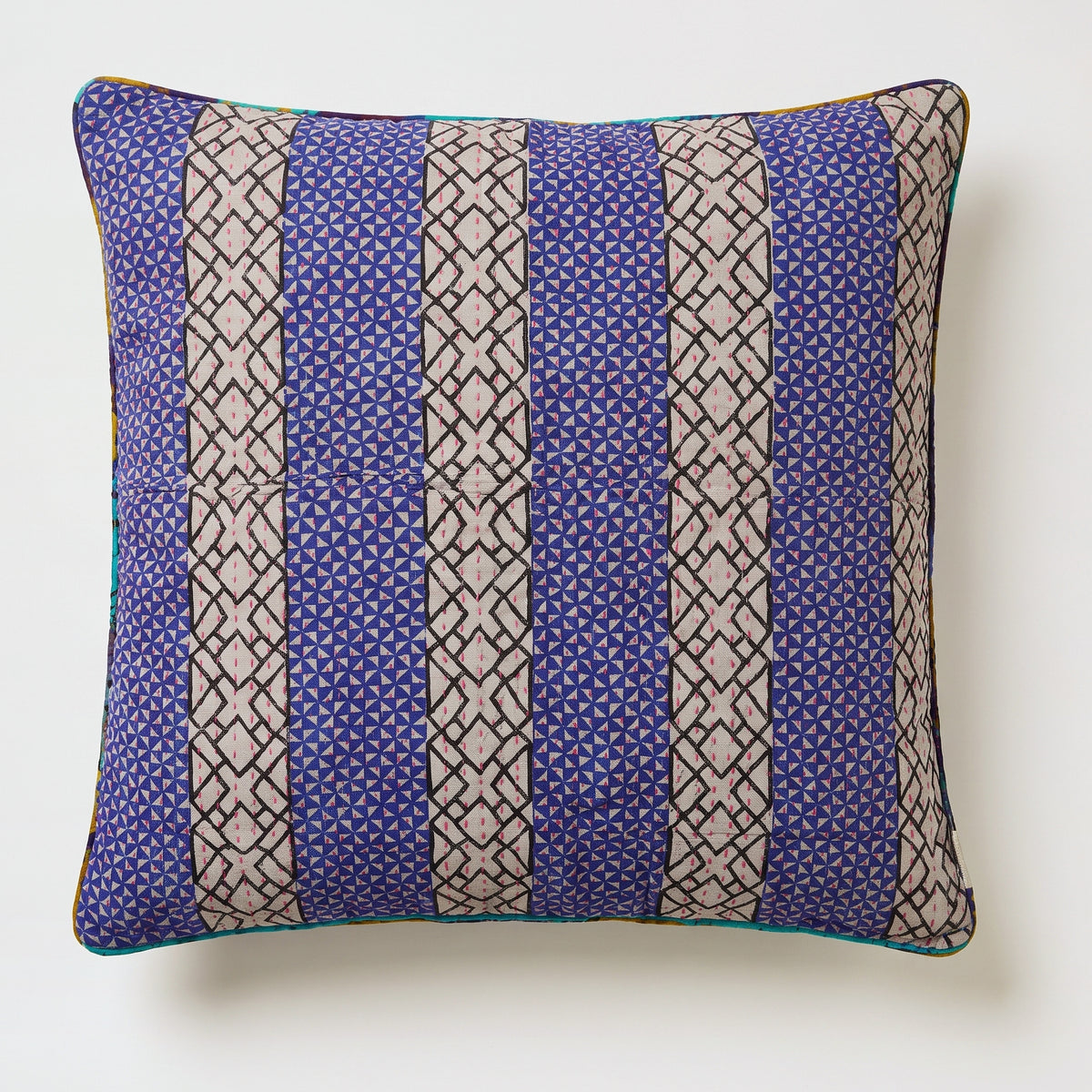 Unika kantha sari bomuldspude 60 x 60