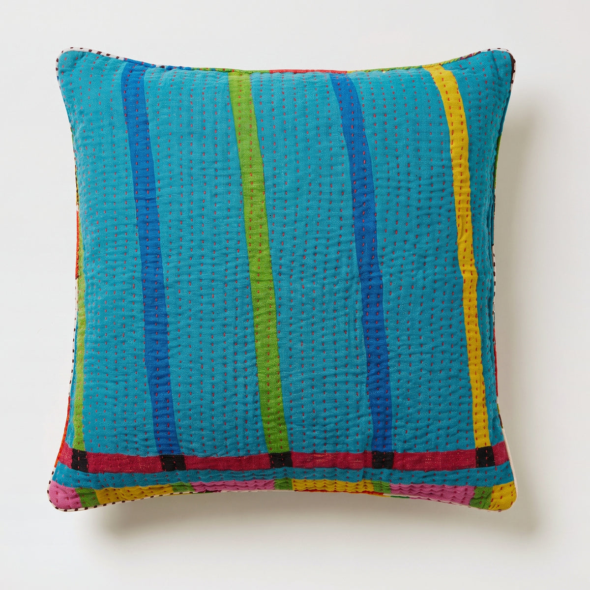 Unika kantha sari silkepude 60 x 60 cm
