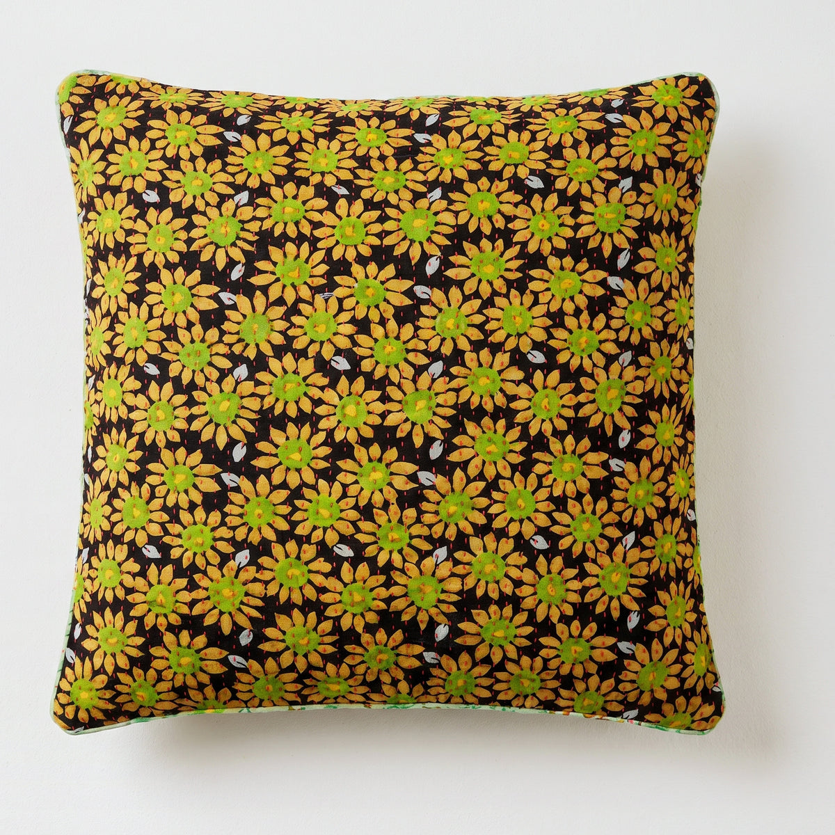 Unika kantha sari silkepude 60 x 60 cm