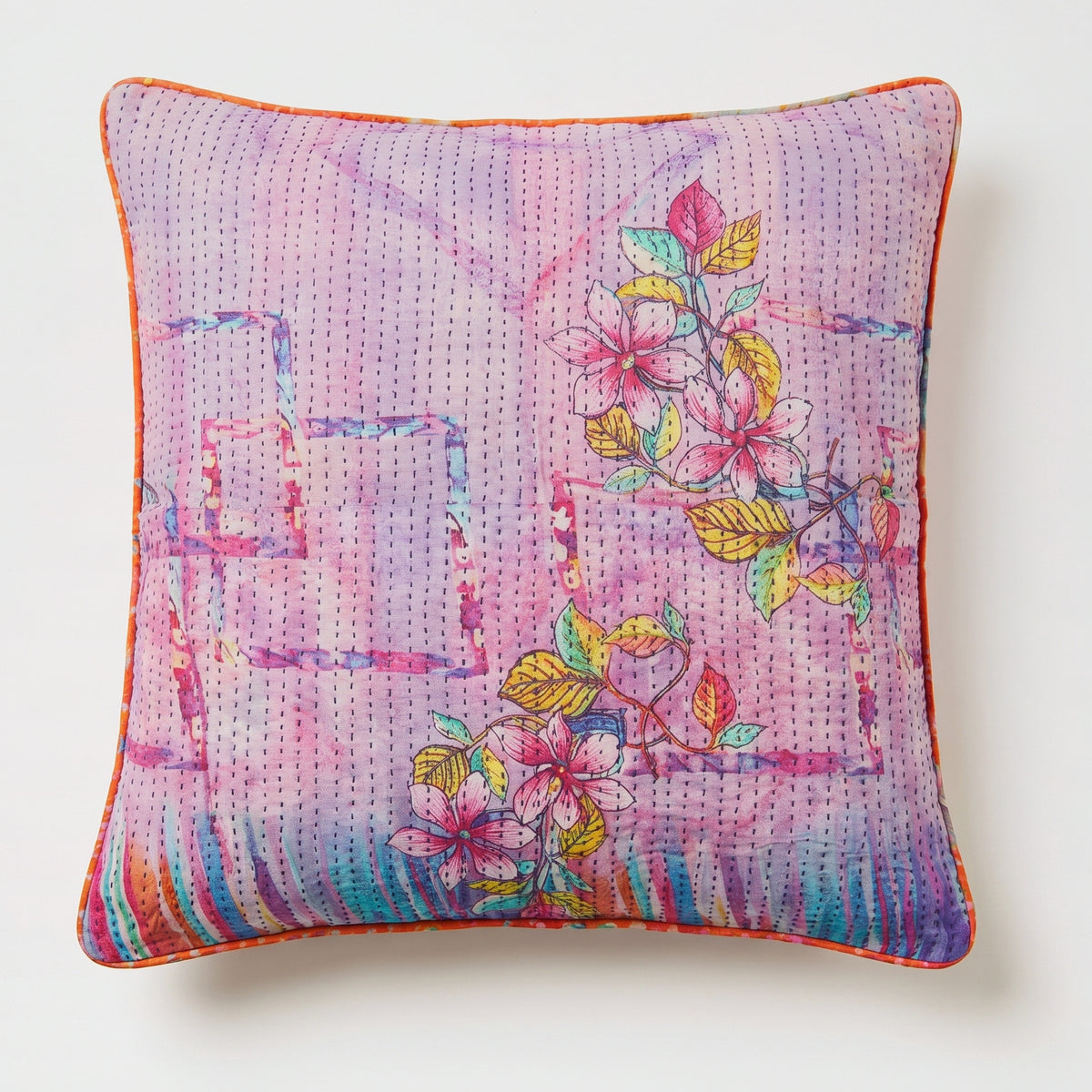 Unika kantha sari bomuldspude 60 x 60