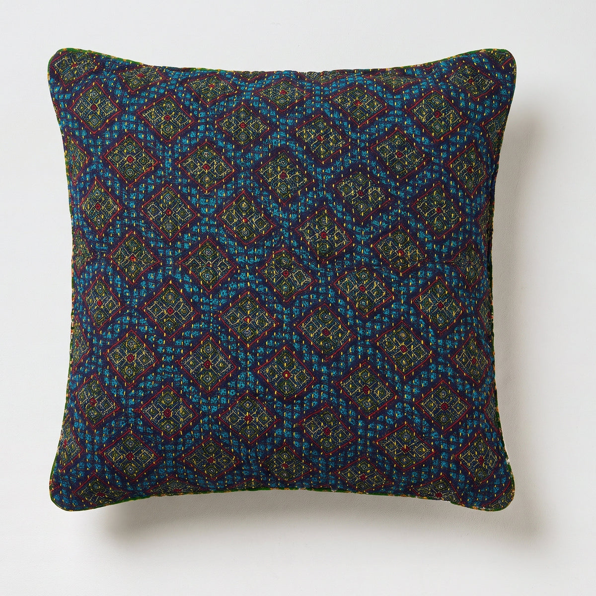 Unika kantha sari silkepude 60 x 60 cm