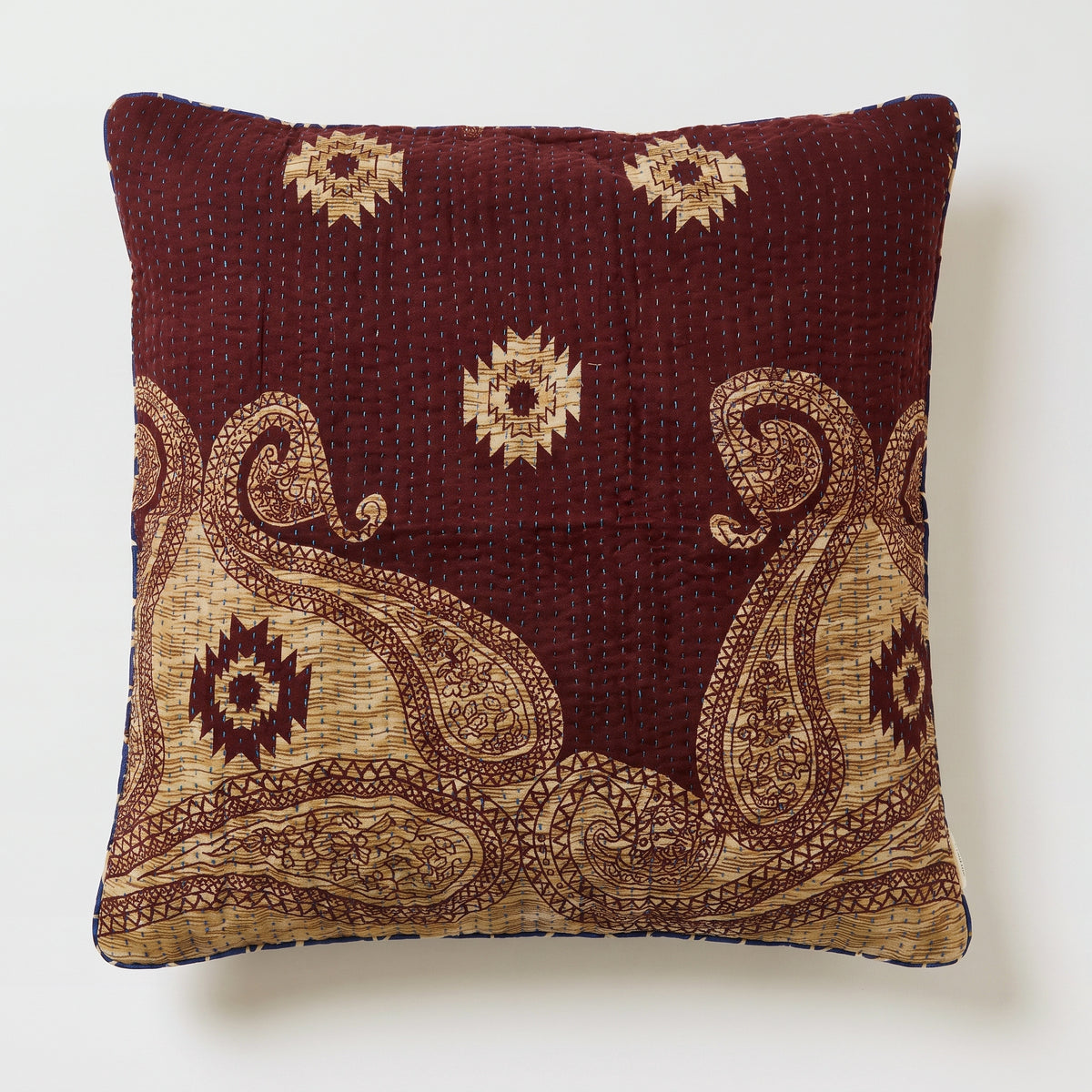 Unika kantha sari bomuldspude 60 x 60
