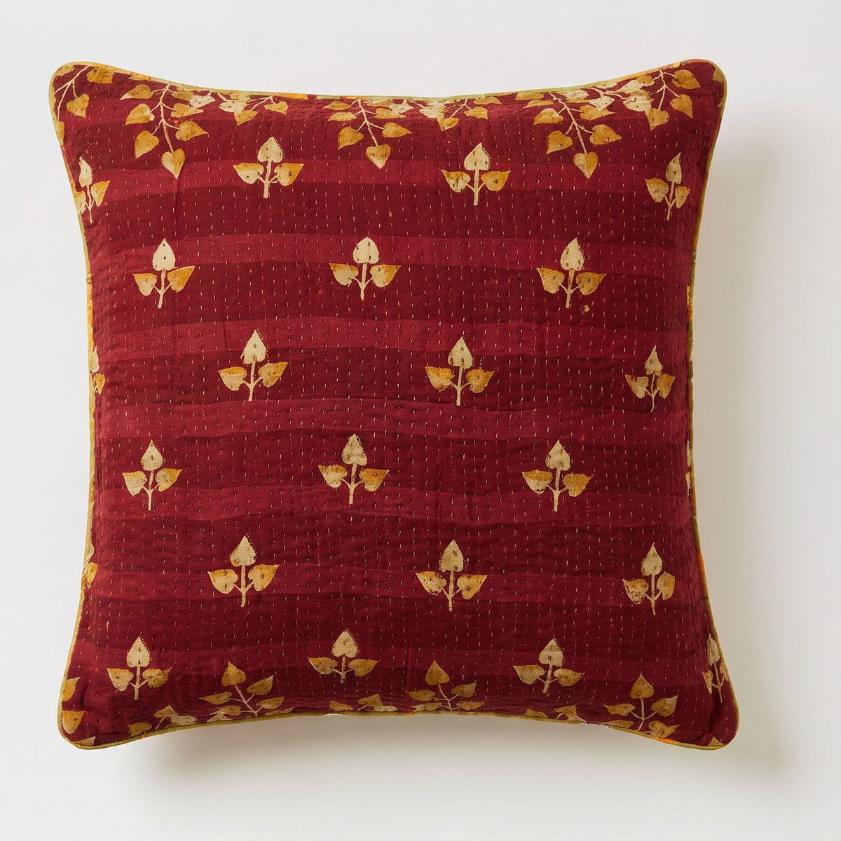 Unika kantha sari bomuldspude 60 x 60