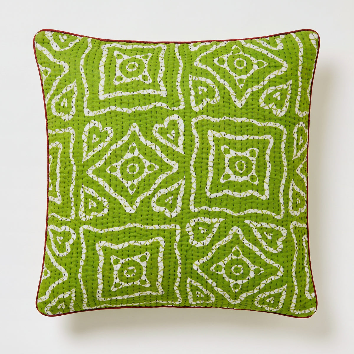 Unika kantha sari silkepude 60 x 60 cm