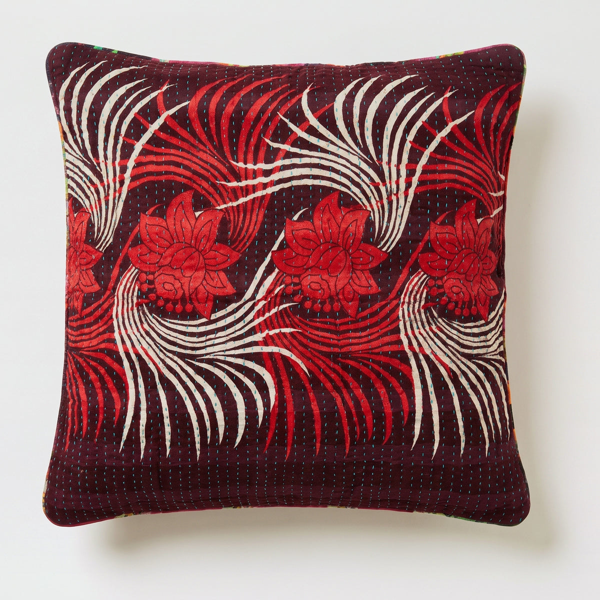 Unika kantha sari bomuldspude 60 x 60