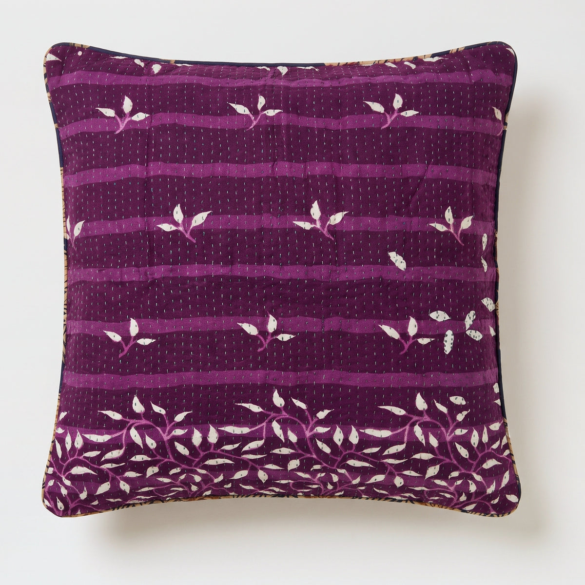 Unika kantha sari bomuldspude 60 x 60