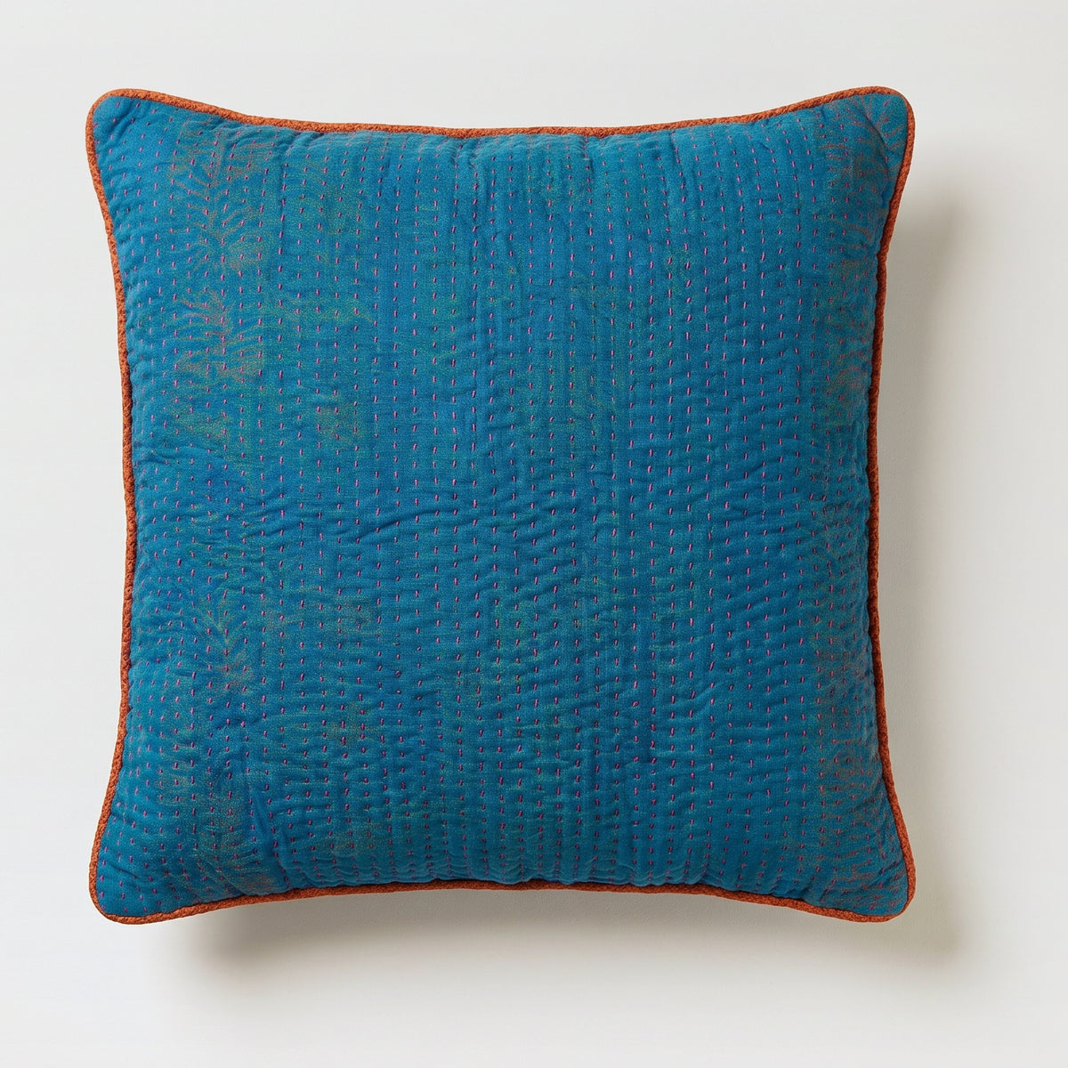 Unika kantha sari silkepude 60 x 60 cm